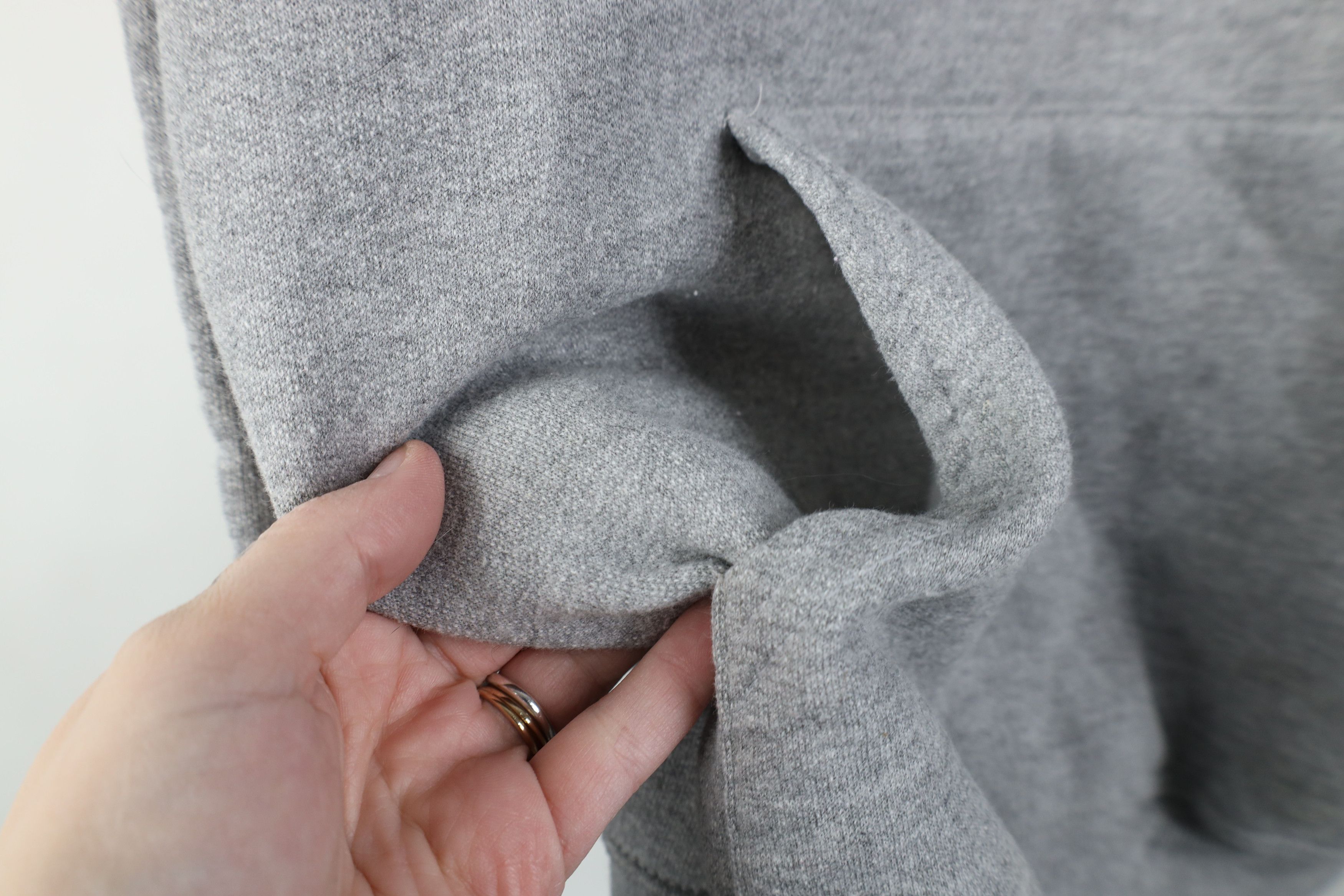 Vintage Vintage 90s Y2K Streetwear Hoodie Sweatshirt Heather Gray Size US M / EU 48-50 / 2 - 5 Thumbnail