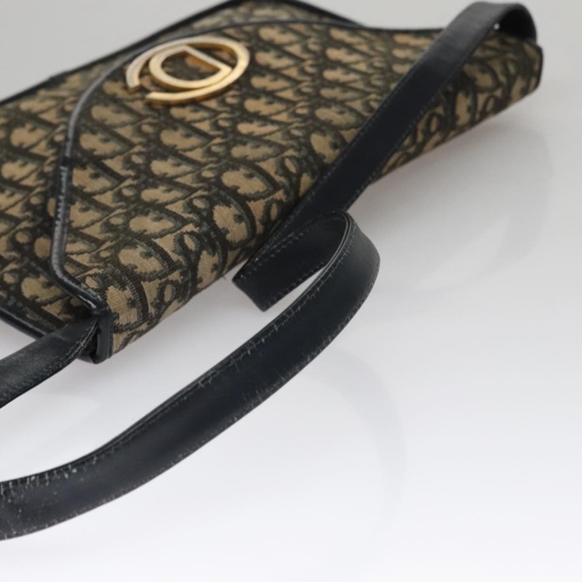 Dior DIOR Trotter Canvas Shoulder Bag Navy Size ONE SIZE - 7 Thumbnail