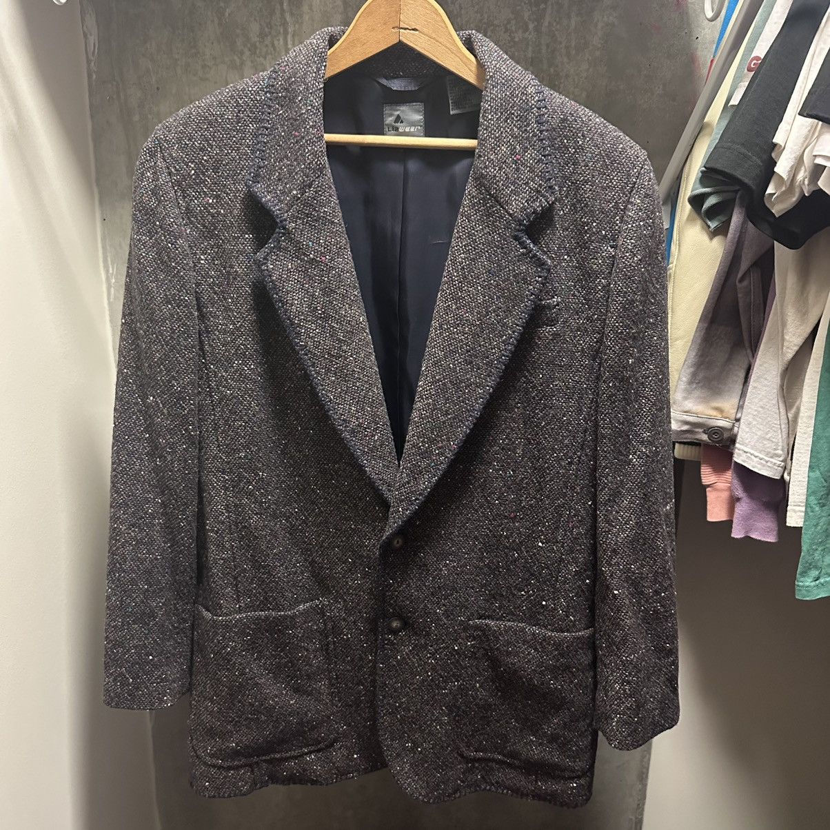 Liz Claiborne Vintage 90s Lizwear Wool Tweed Blazer Jacket Flecked Size 10 Size L / US 10 / IT 46 - 1 Thumbnail