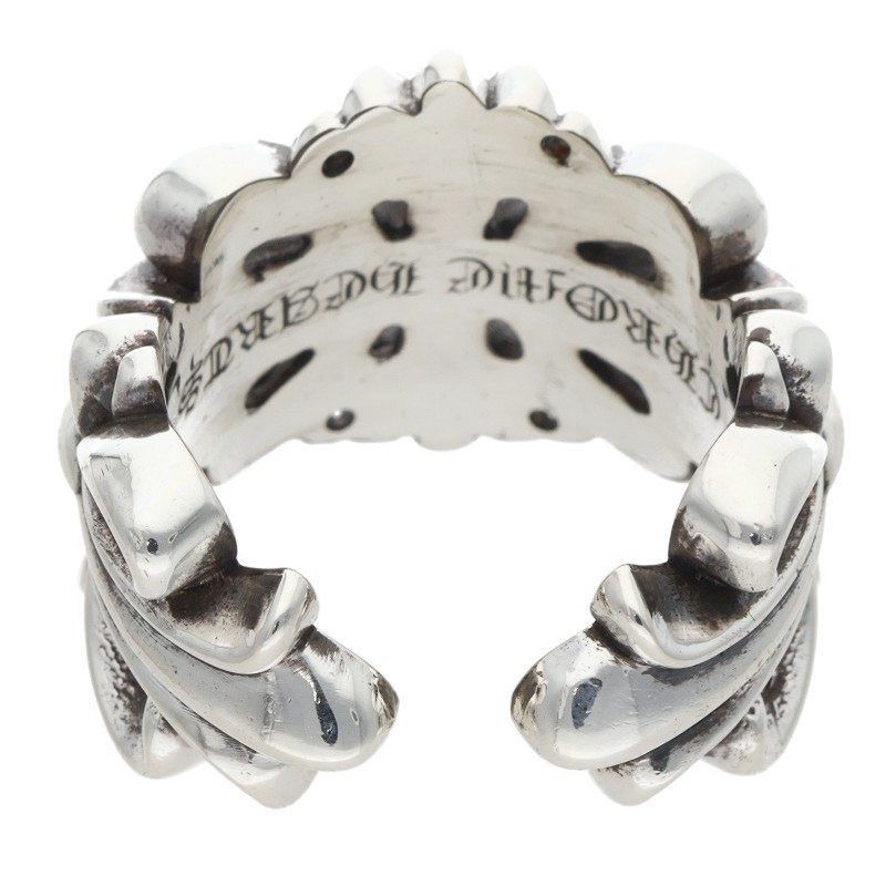 Chrome Hearts Chrome Hearts Double Floral Cross Silver Ring Size ONE SIZE - 2 Thumbnail