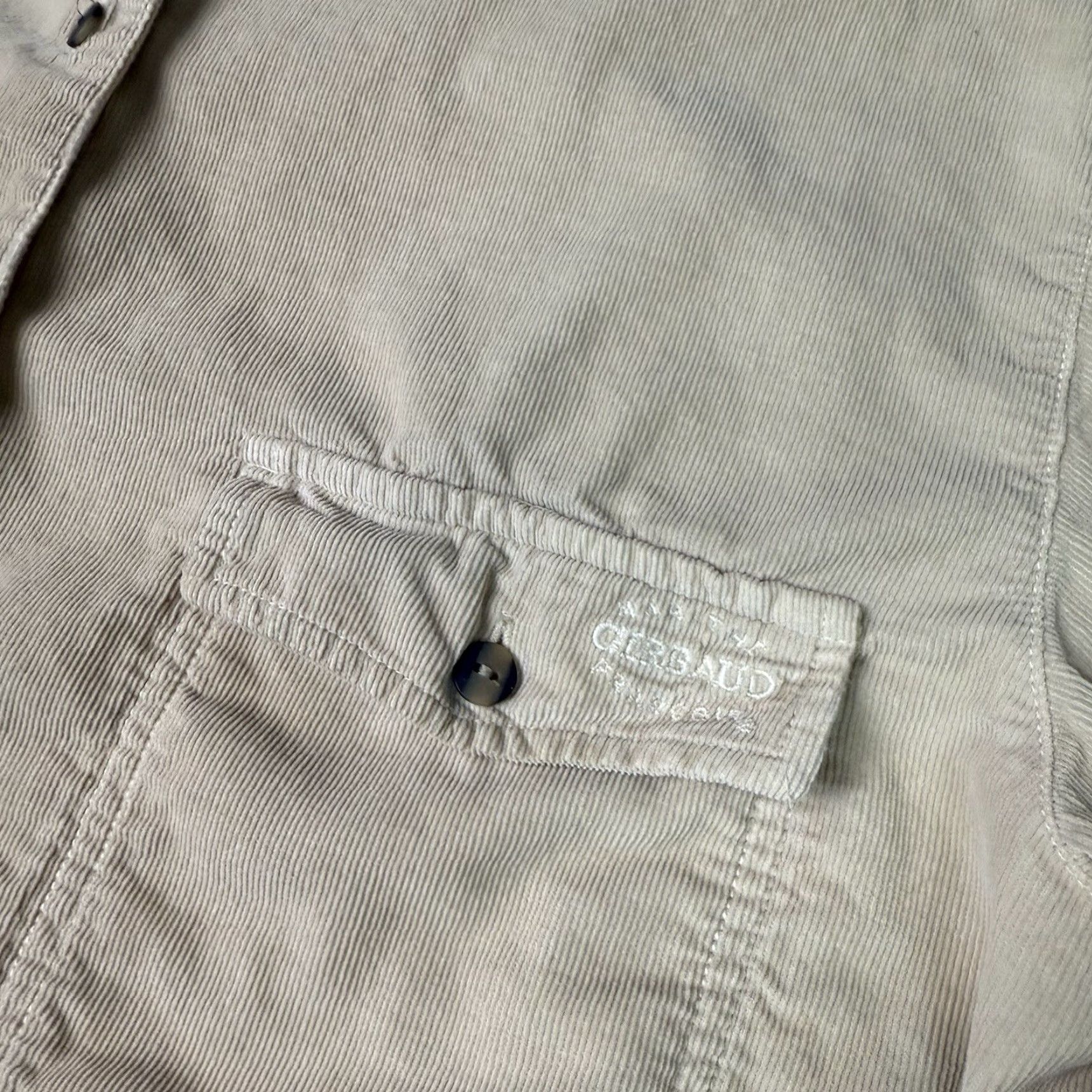 Vintage VINTAGE Marithe Francois Girbaud Shirt Men S Brown Corduroy Button-Up Long Sleeve Distressed 90s Size US S / EU 44-46 / 1 - 3 Thumbnail