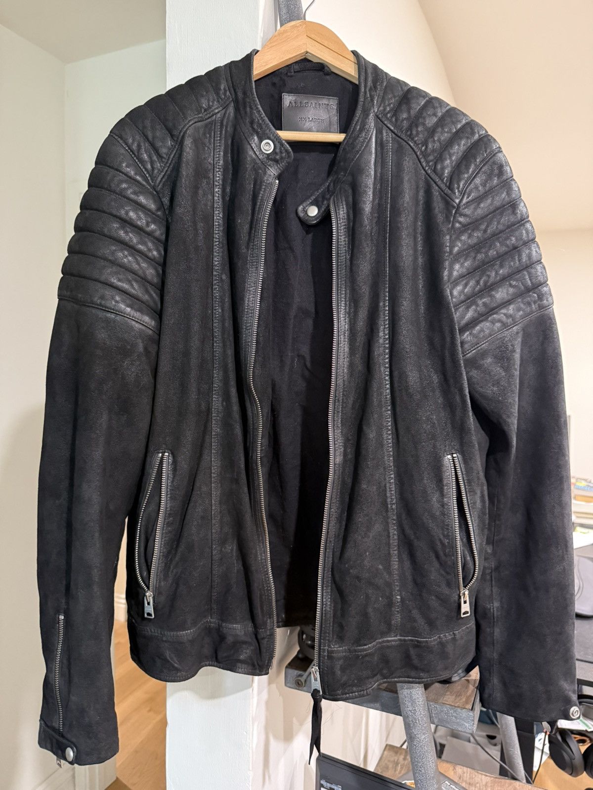 Allsaints Allsaints leather and suede moto jacket XXL Size US XXL / EU 58 / 5 - 1 Thumbnail