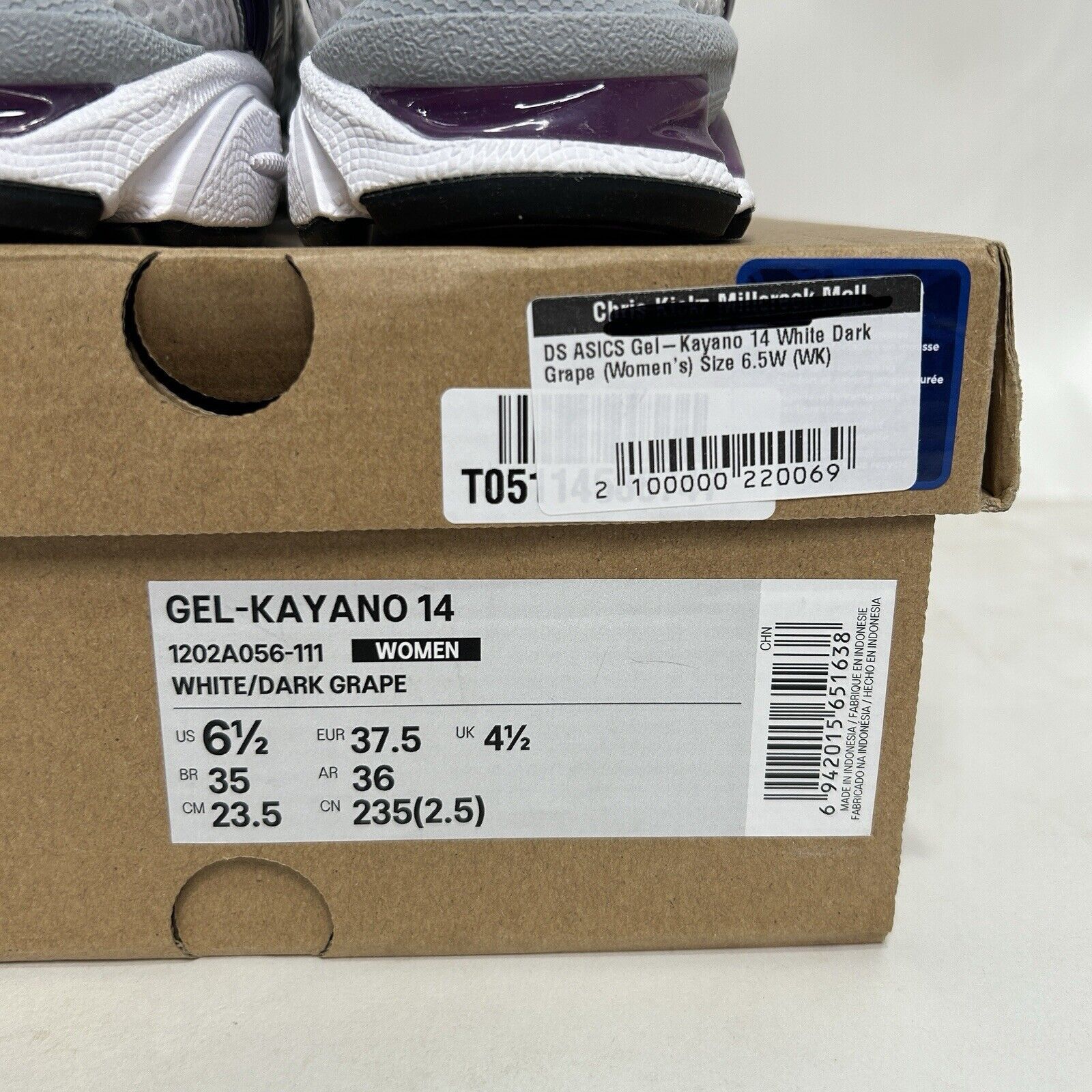 Asics ASICS Gel Kayano 14 WMNS “Silver White Dark Grape” 2024 Size US 6.5 / IT 36.5 - 5 Thumbnail
