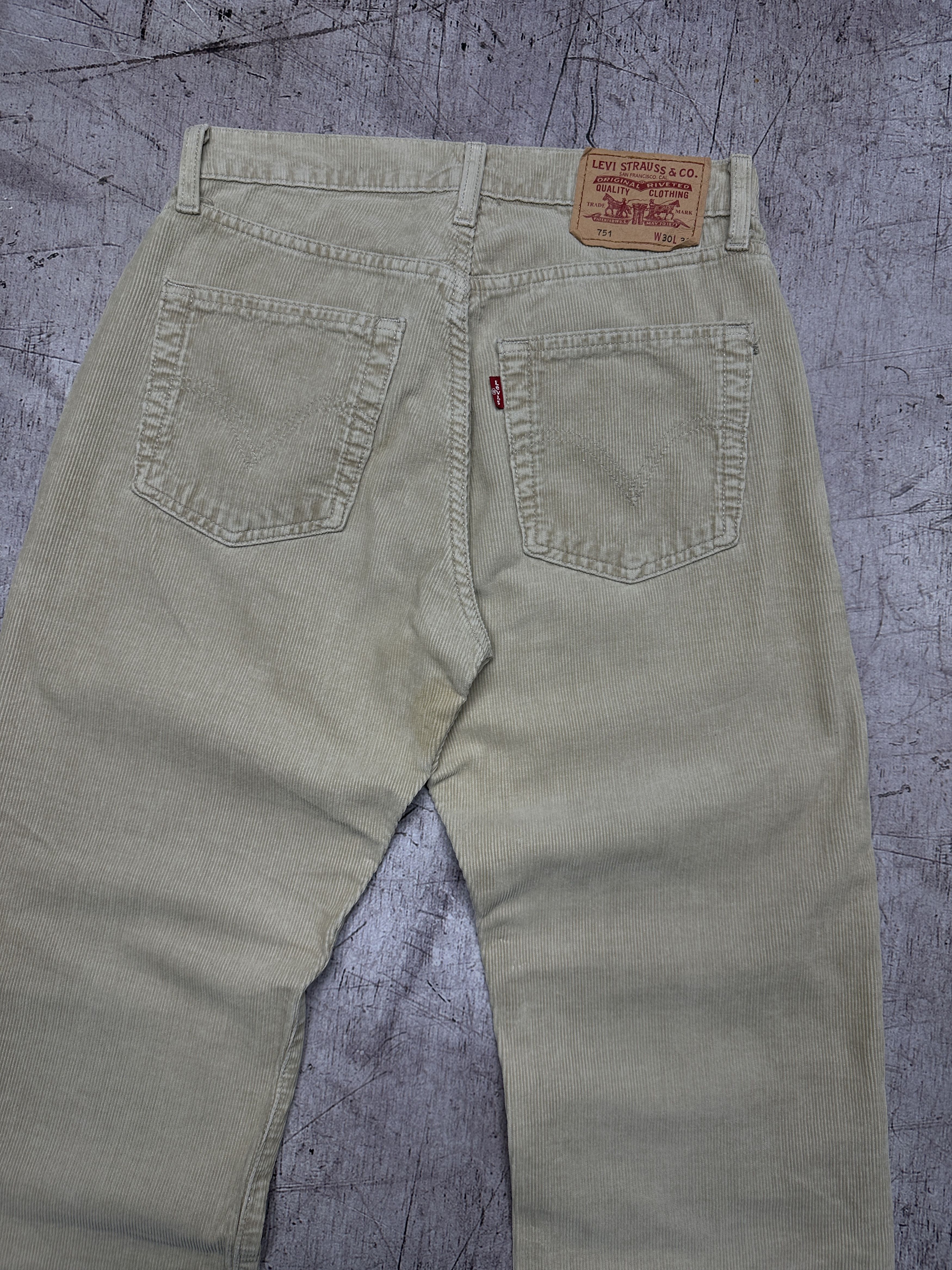 Levi's × Levi's Vintage Clothing Levi's 751 Vintage Mens Corduroy Denim Pants Jeans Size US 30 / EU 46 - 2 Thumbnail