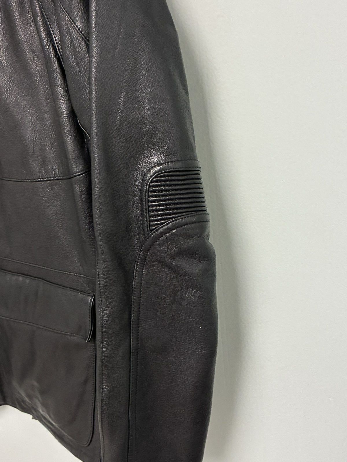 John Varvatos Leather Moto Size EU 54 USA 44 Size US L / EU 52-54 / 3 - 6 Thumbnail