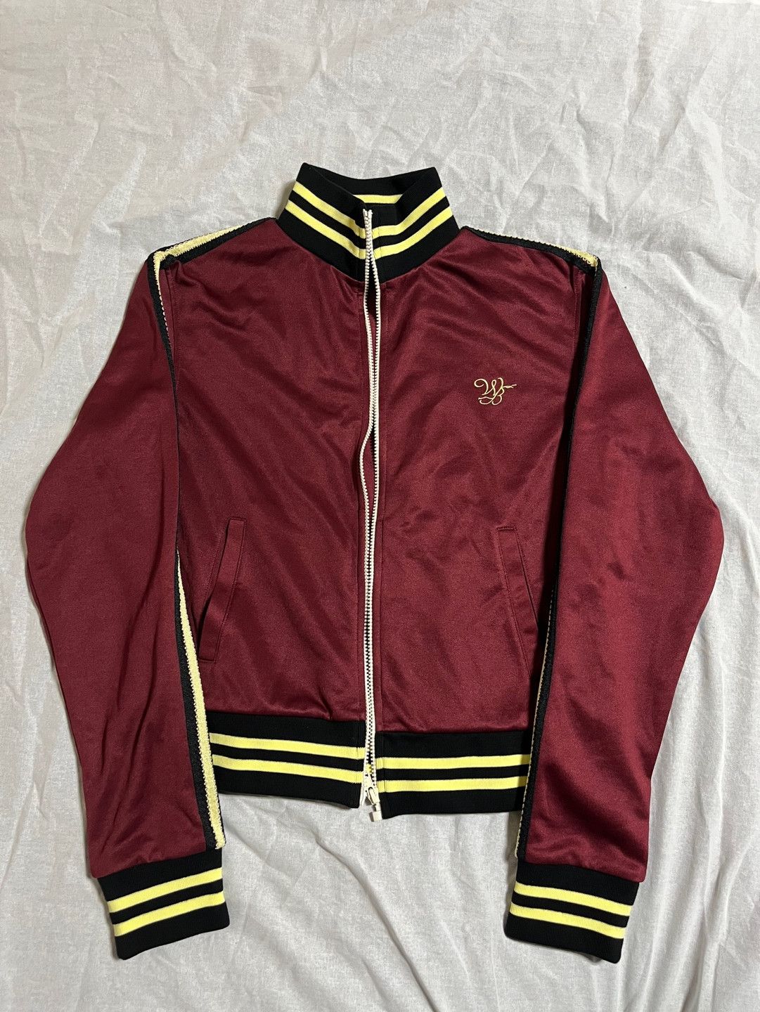 Wales Bonner Wales Bonner Studio Jersey Track Top Jacket / Burgundy Size US XXL / EU 58 / 5 - 2 Thumbnail