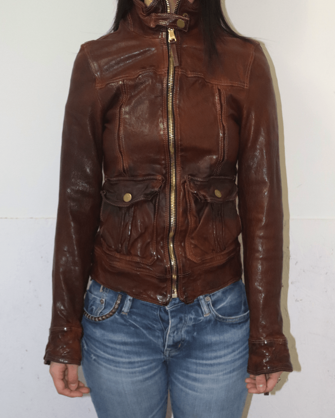 Dolce & Gabbana Dolce & Gabbana Buffalo Leather Moto Jacket Size XS / US 0-2 / IT 36-38 - 3 Thumbnail