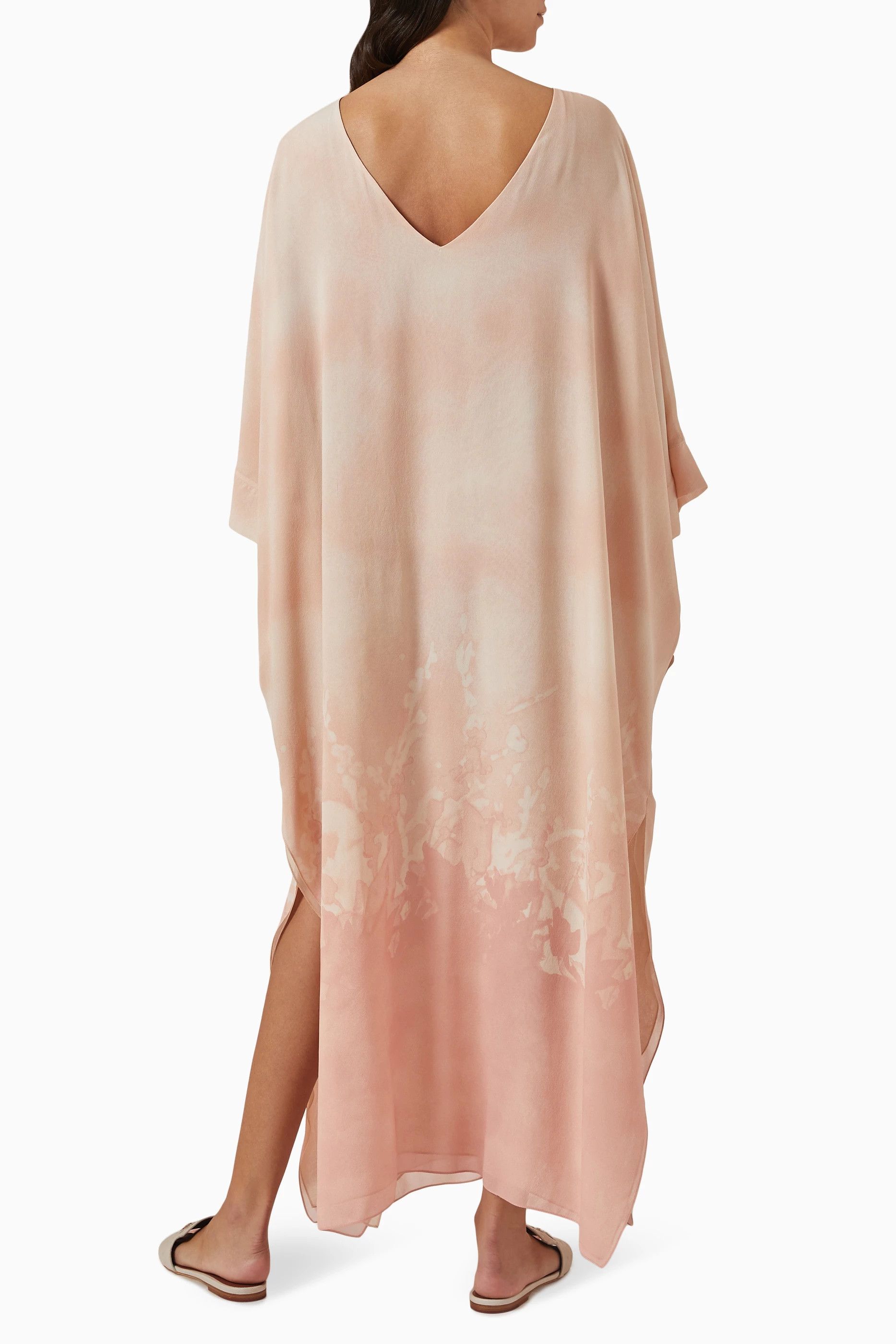 Loro Piana o1srvl11e0824 Cillia Seaside Maxi Dress in Pink Size L / US 10 / IT 46 - 3 Thumbnail
