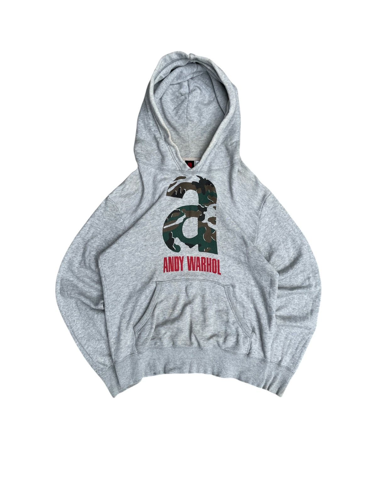 Andy Warhol × Vintage Vintage Andy Warhol Grey Hoodie Size US XL / EU 56 / 4 - 1 Thumbnail