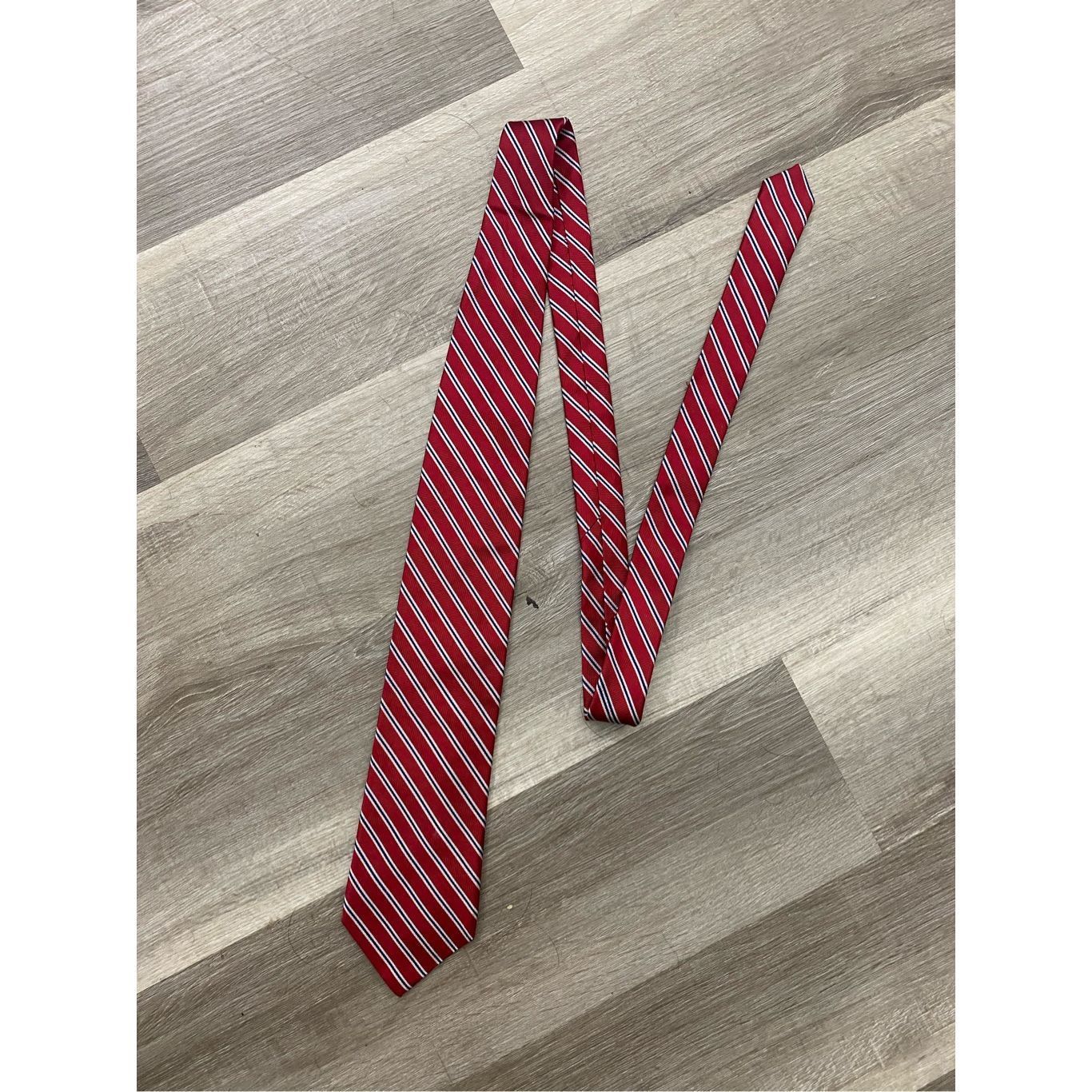 Chaps Chaps Red White Blue Diagonal Stripe Tie Size ONE SIZE - 1 Thumbnail