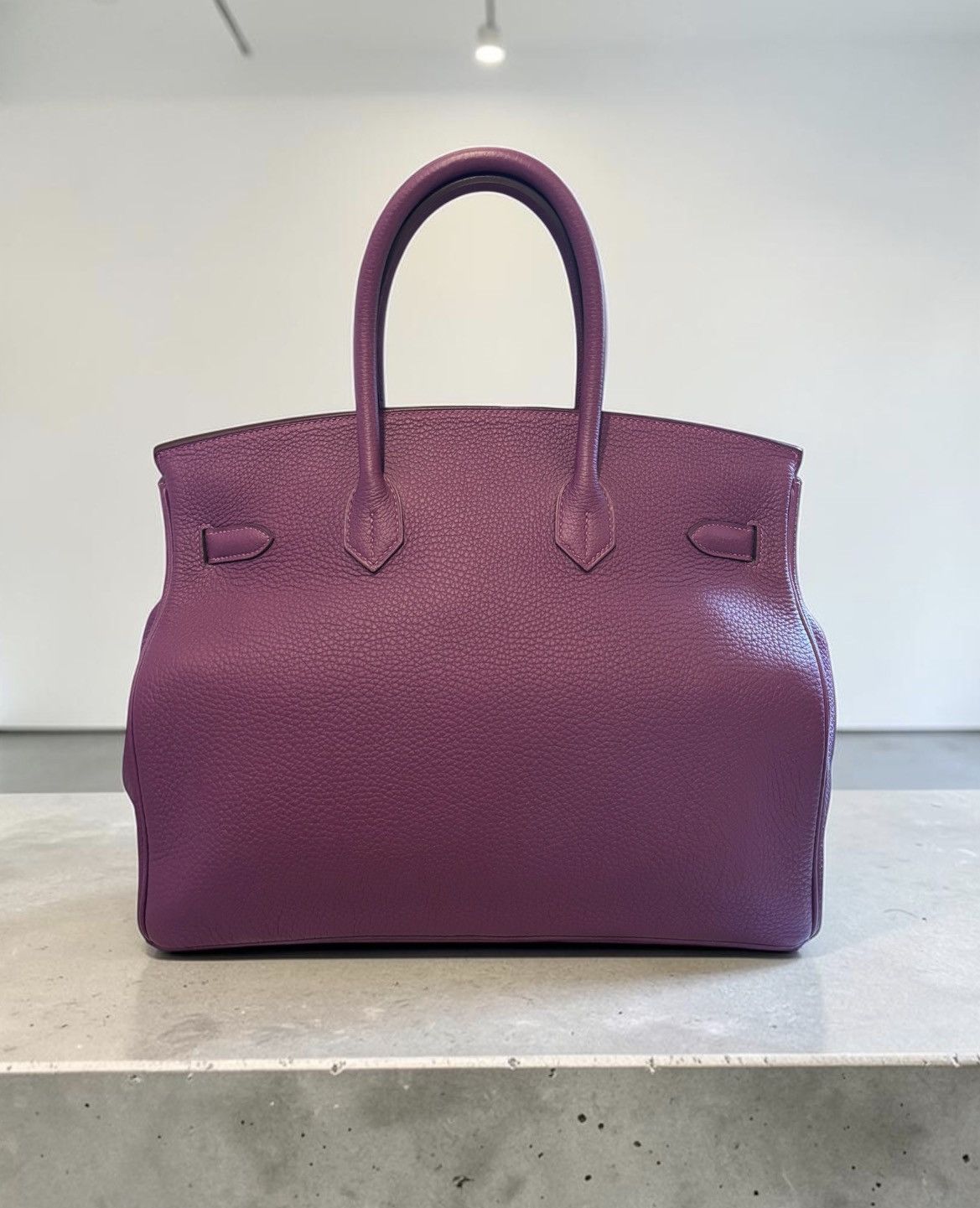 Hermes Hermes 35 Togo Leather Anemone Birkin Size ONE SIZE - 4 Thumbnail