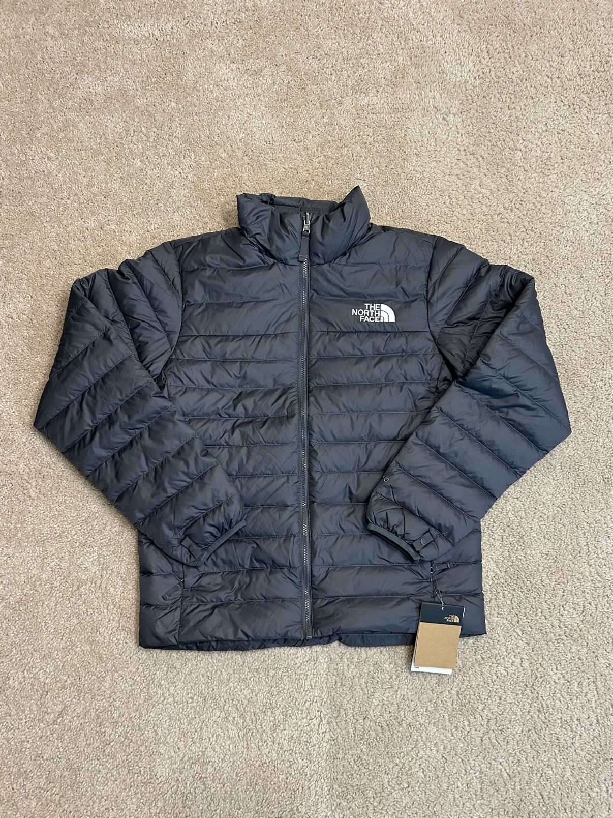 image of The North Face Down Jacket in Dark Grey, Men's (Size Small)