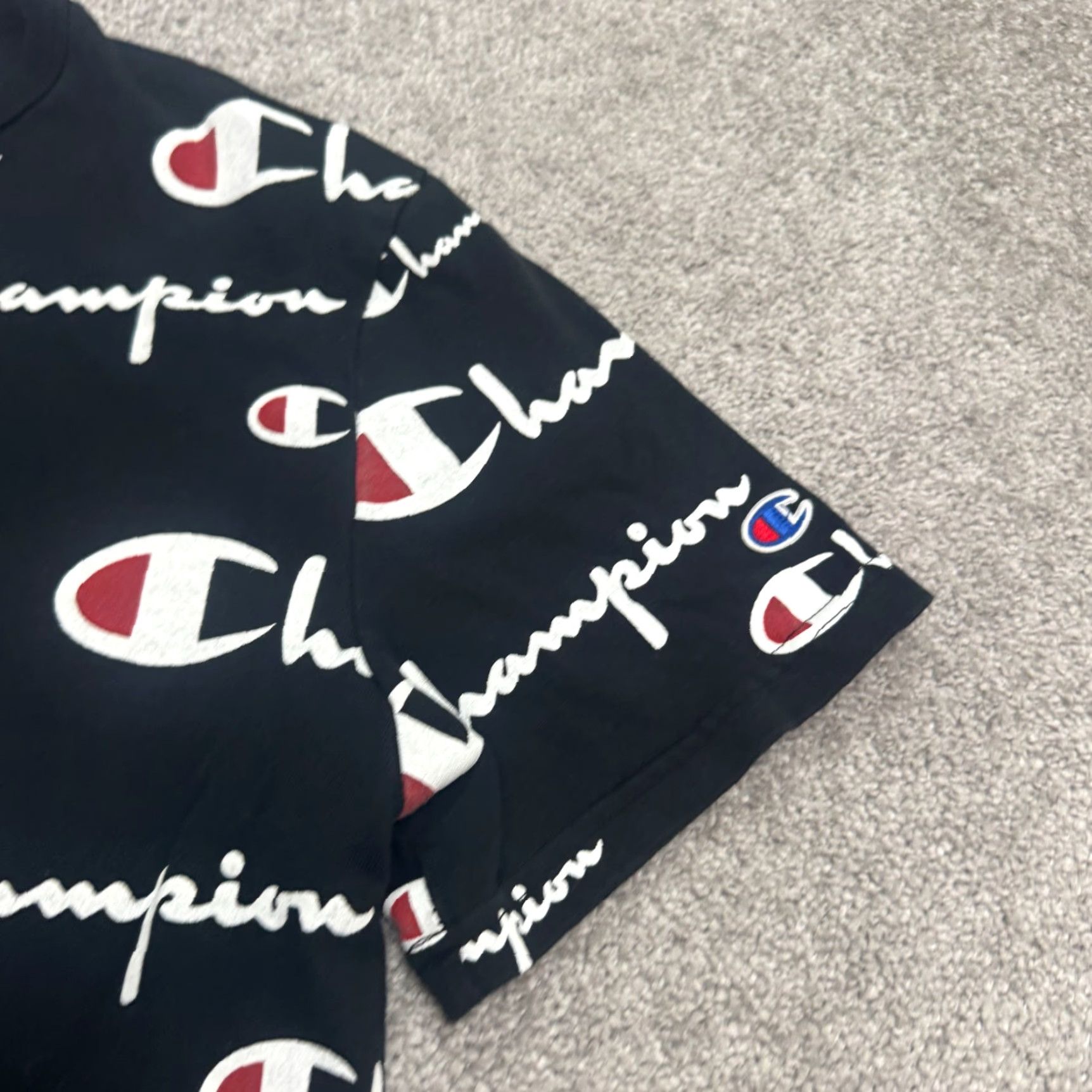 Champion Champion Graphic Print T-Shirt Men Medium Black Casual Streetwear Sportwear Size US M / EU 48-50 / 2 - 4 Thumbnail