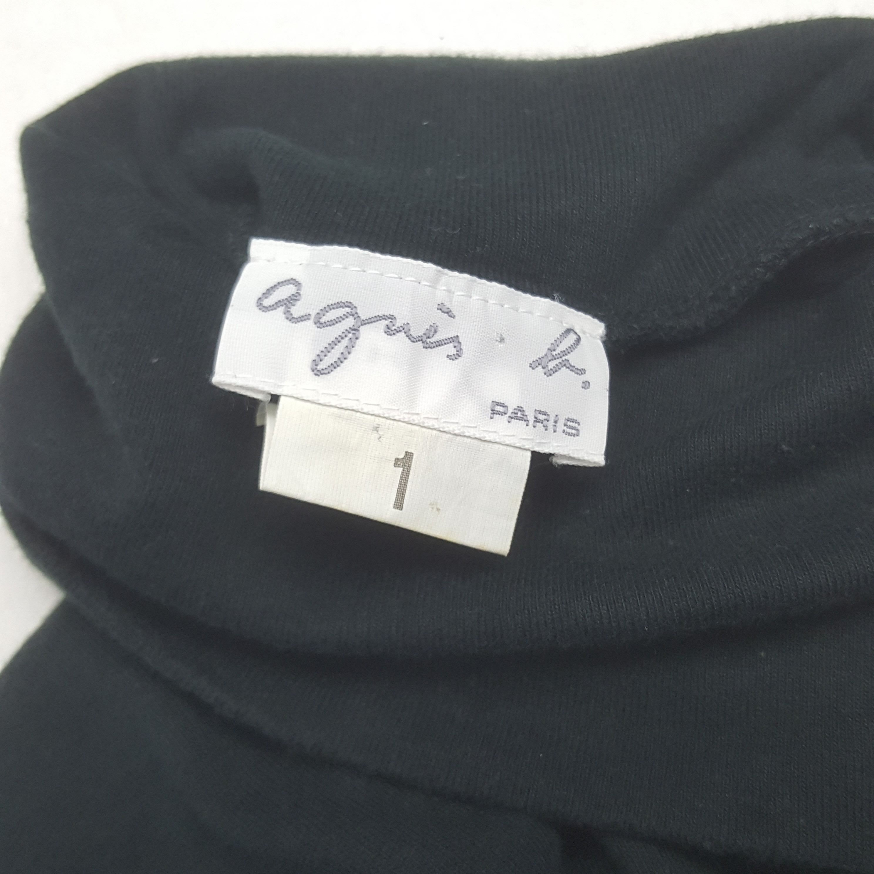 agnes b. Vintage Agnes b. Turtleneck Long Sleeve T-shirt RR19 Size US S / EU 44-46 / 1 - 4 Thumbnail