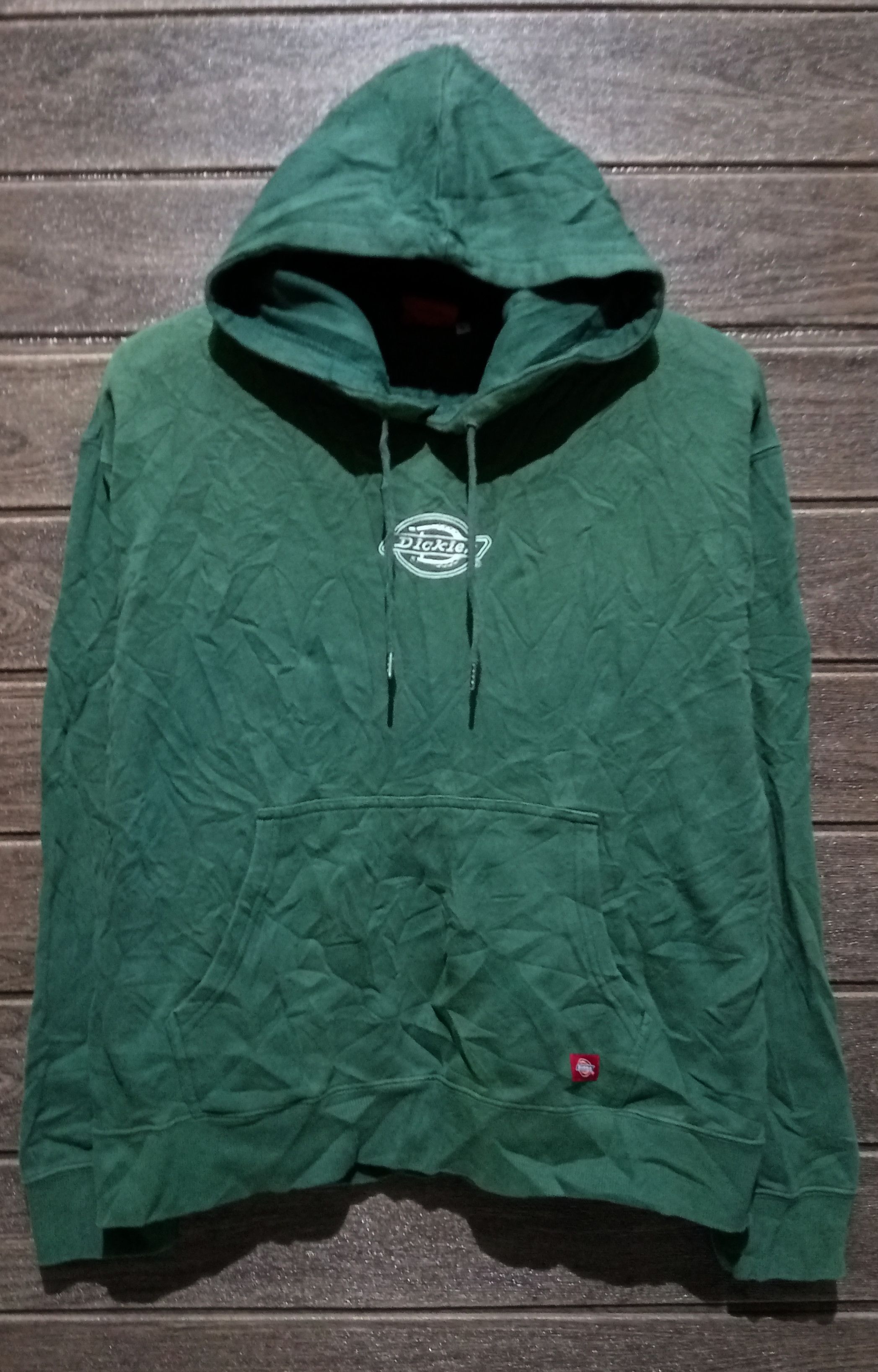 Dickies Vintage Dickies Work Clothing Pullover Green Hoodie Size US L / EU 52-54 / 3 - 6 Thumbnail