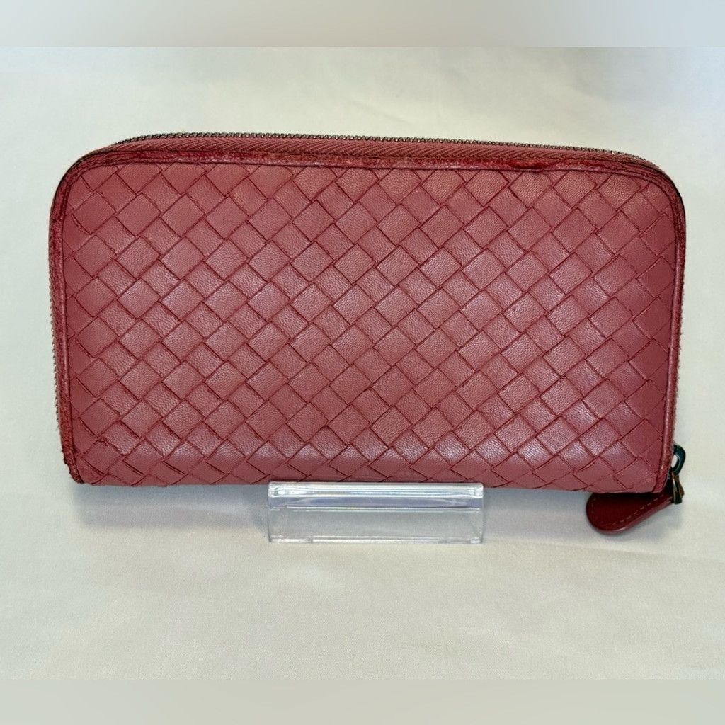 Bottega Veneta Rose Zip Around Wallet