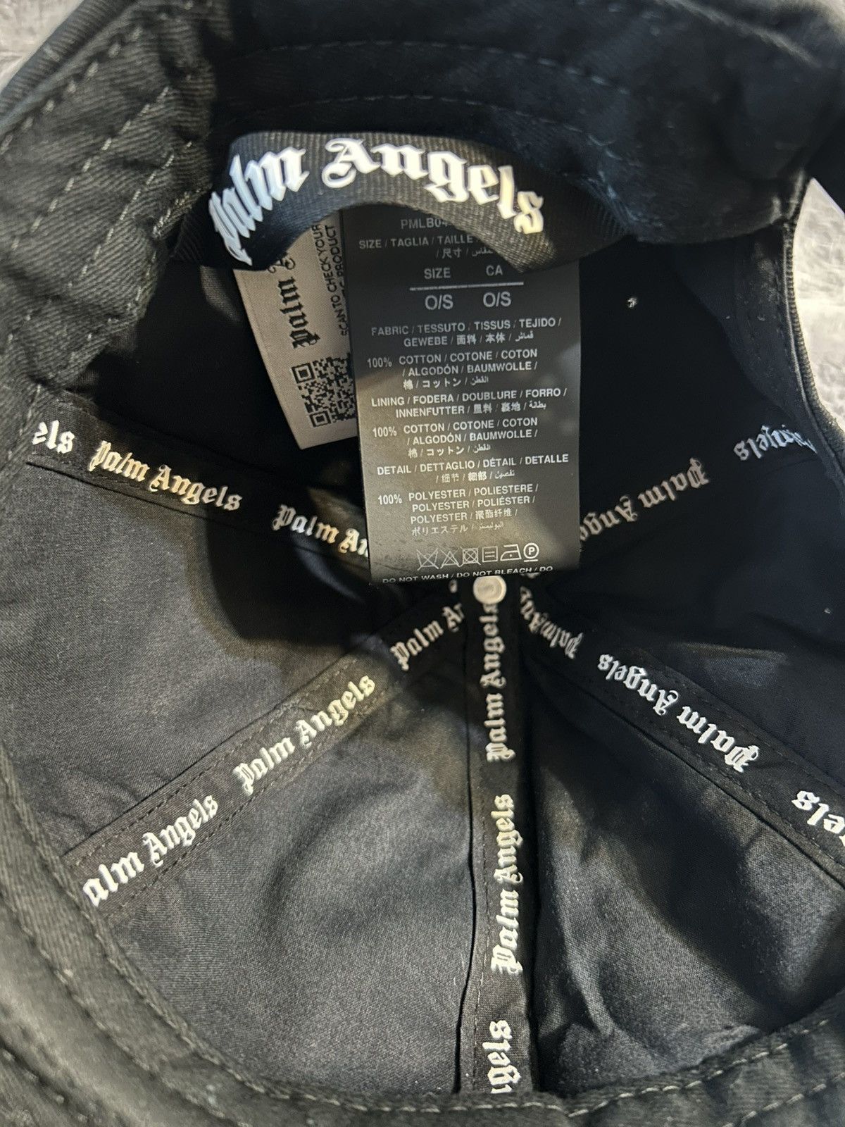 Palm Angels Palm Angels Classic Logo SnapBack Cap Black Euc Size ONE SIZE - 4 Thumbnail