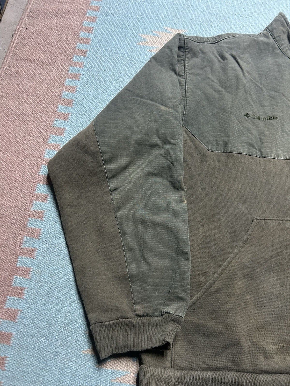 Vintage VTG Columbia ripstop sweatshirt fleece lined jacket zip L Size US L / EU 52-54 / 3 - 3 Thumbnail