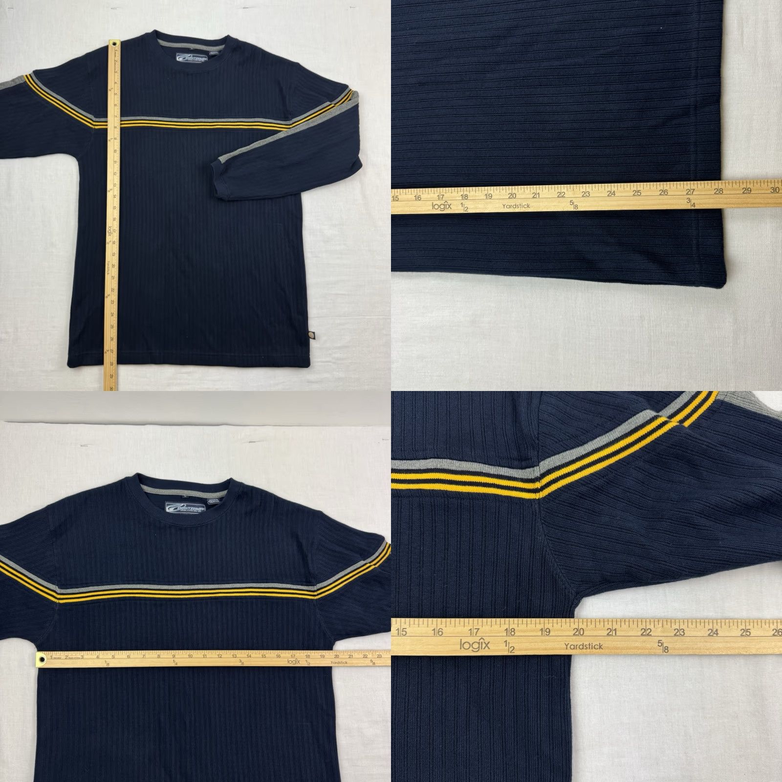 Point Zero VINTAGE Point Zero Sweatshirt Long Sleeve Adult L Blue Cotton 90s Grunge Hipster Y2K Mens Sweatshirt Size US L / EU 52-54 / 3 - 8 Thumbnail