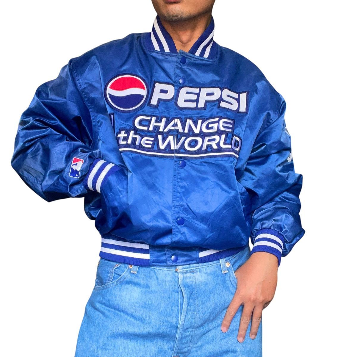 Pepsi GRAIL MLB ICHIRO SUZUKI x PEPSI VARISTY BOMBER JACKET Size US XXL / EU 58 / 5 - 4 Thumbnail