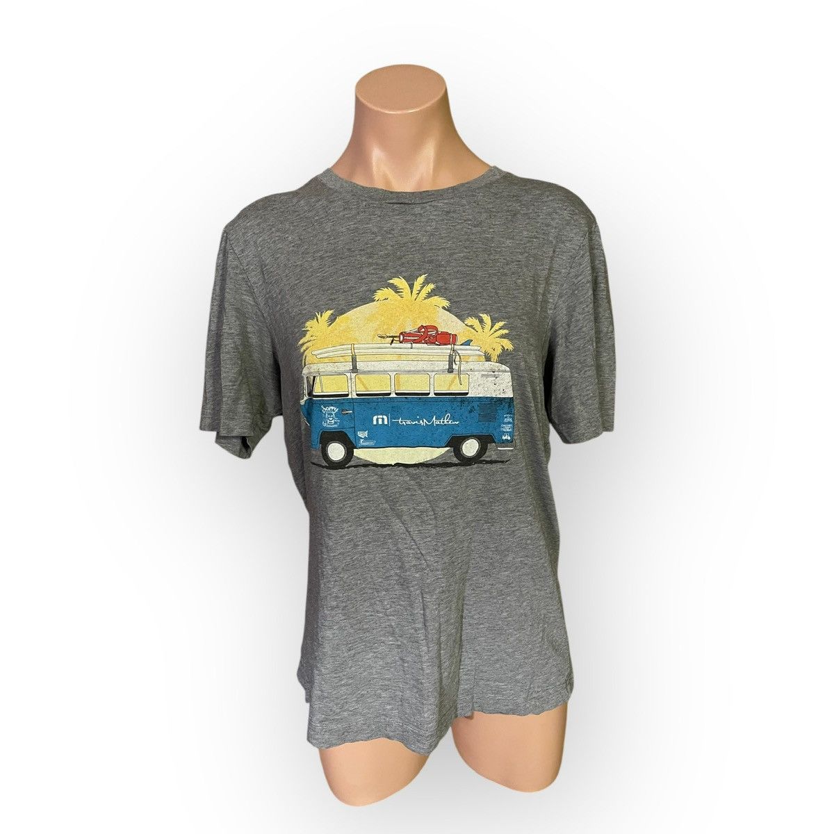 TravisMathew TravisMathew Men’s Medium Gray Shibby Graphic Print T-Shirt Size US M / EU 48-50 / 2 - 1 Thumbnail