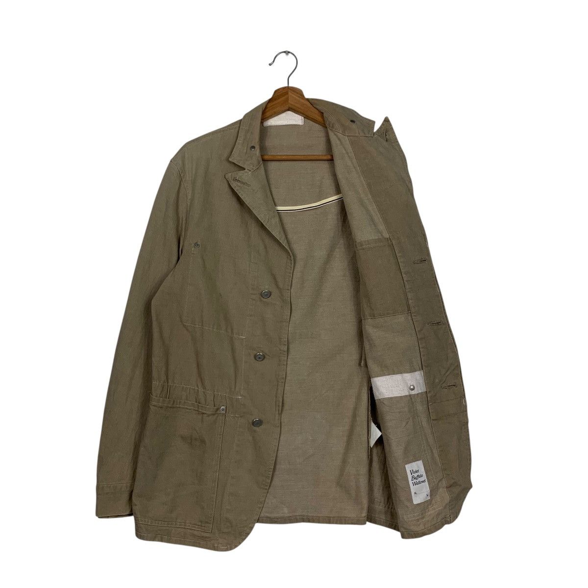 Japanese Brand VIOLET BUFFALO WALLOWS Hidden Button Casual Jacket #1844-C80 Size US L / EU 52-54 / 3 - 9 Thumbnail