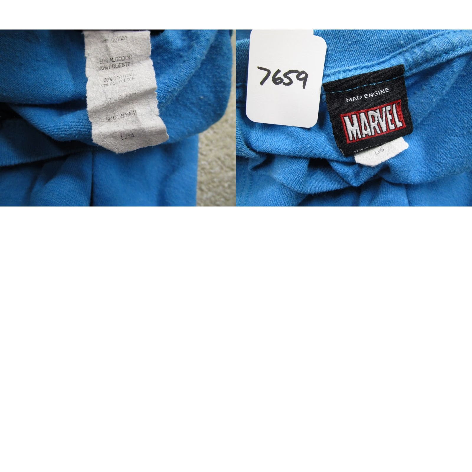 Vintage Vintage Marvel Shirt Men L Blue Graphic Print Characters 2000s Crew Neck Short Sleeve Marvel Universe Mens Size US L / EU 52-54 / 3 - 8 Thumbnail