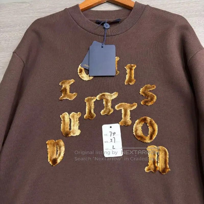 Louis Vuitton Louis Vuitton Brown Leather Men's Sweatshirt . Size US L / EU 52-54 / 3 - 8 Thumbnail