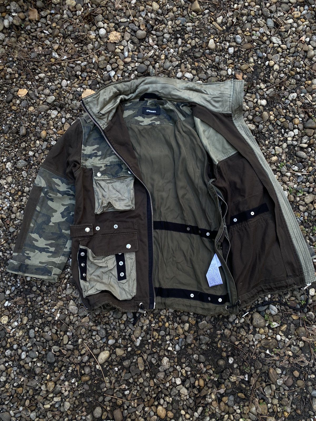 Diesel Diesel Avant-Garde Multipocket Multizip Light Jacket Size US L / EU 52-54 / 3 - 9 Thumbnail
