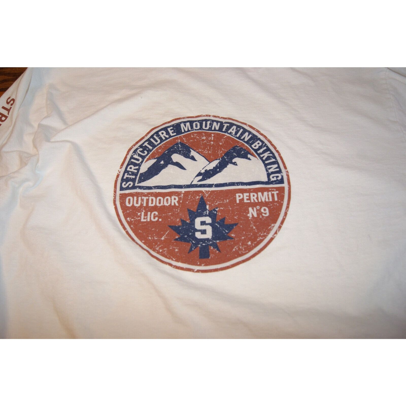 Structure VTG STRUCTURE Mountain Biking Mens XL TShirt USA Made Spell Size US XL / EU 56 / 4 - 5 Thumbnail