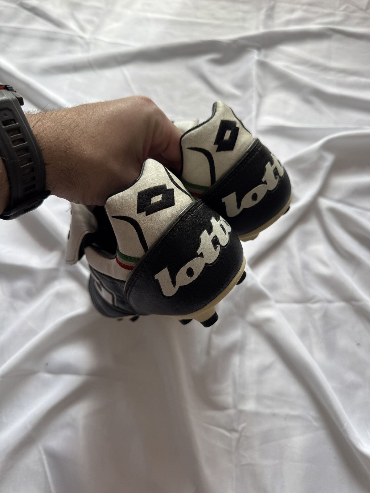 Lotto Sport Lotto 90s Vintage Retro Leather Football Boots Soccer Cleats Size US 10.5 / EU 43-44 - 5 Thumbnail