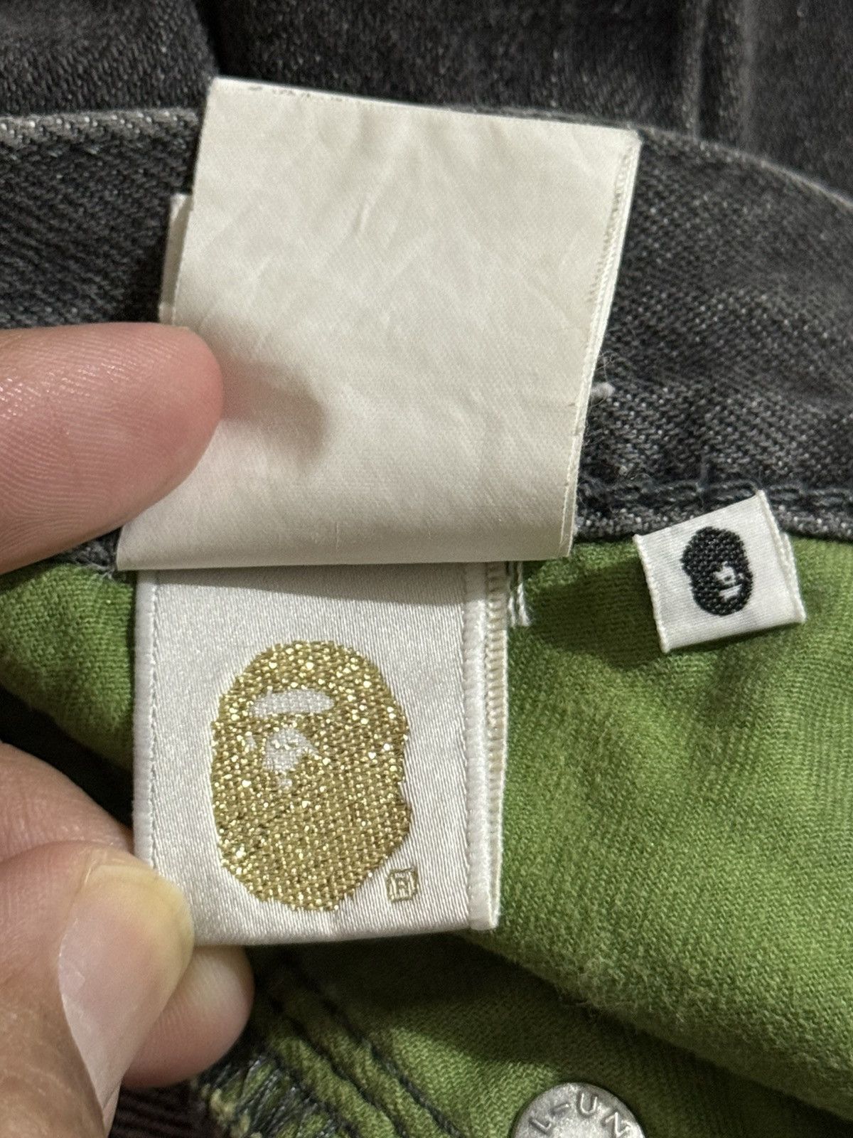 Bape Bapesta Denim Shorts Black Size US 38 / EU 54 - 10 Thumbnail
