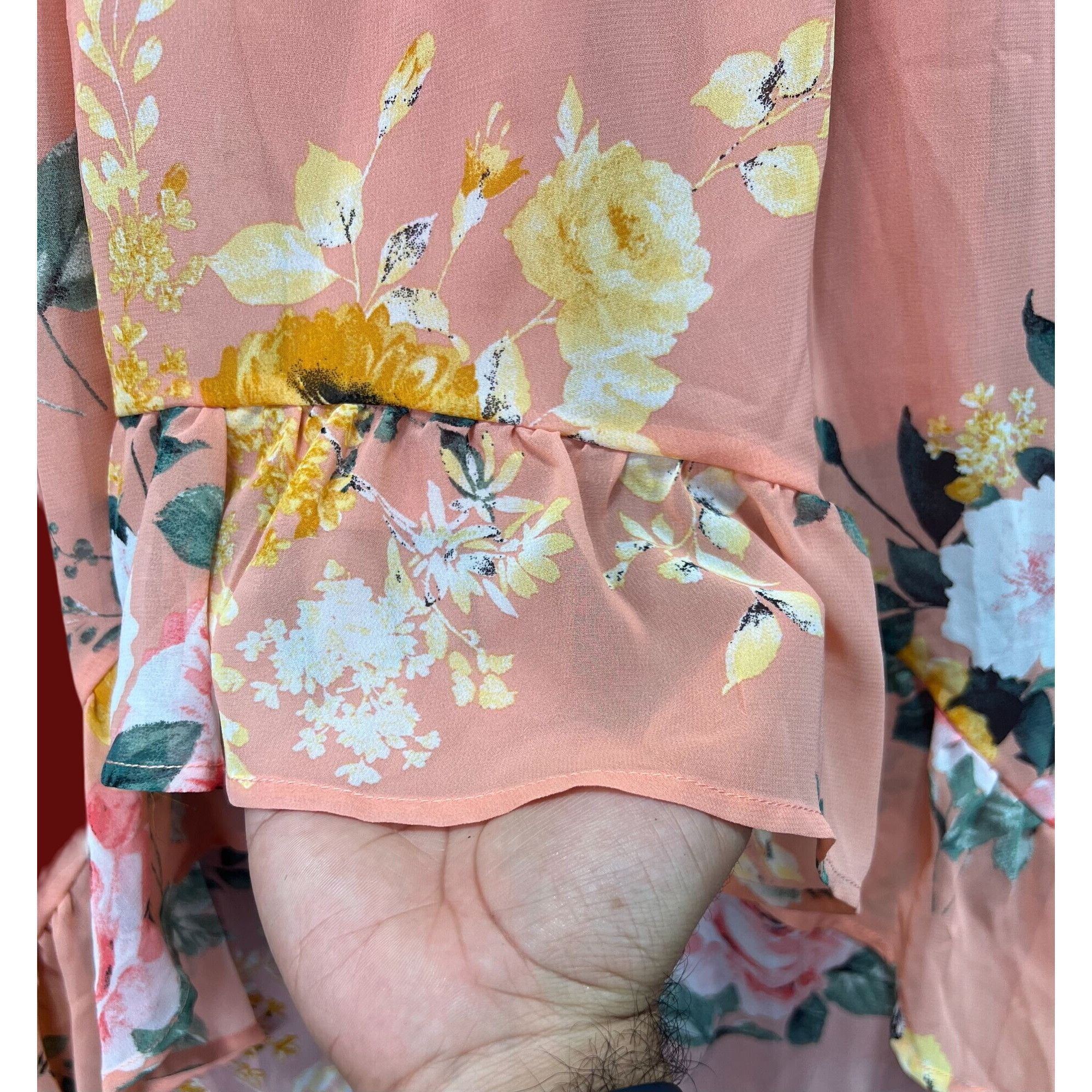 rue21 Rue 21 - Women's Summer Sleeveless High Low Hem Ruffle Flora Size S / US 4 / IT 40 - 11 Thumbnail