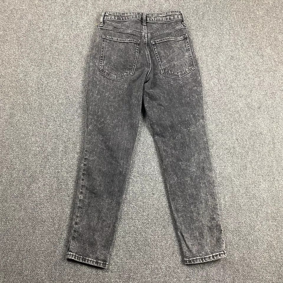Old Navy Old Navy Jeans Women's 2 O.G. Straight Charcoal Wash Size 24" / US 00 / IT 34 - 7 Thumbnail