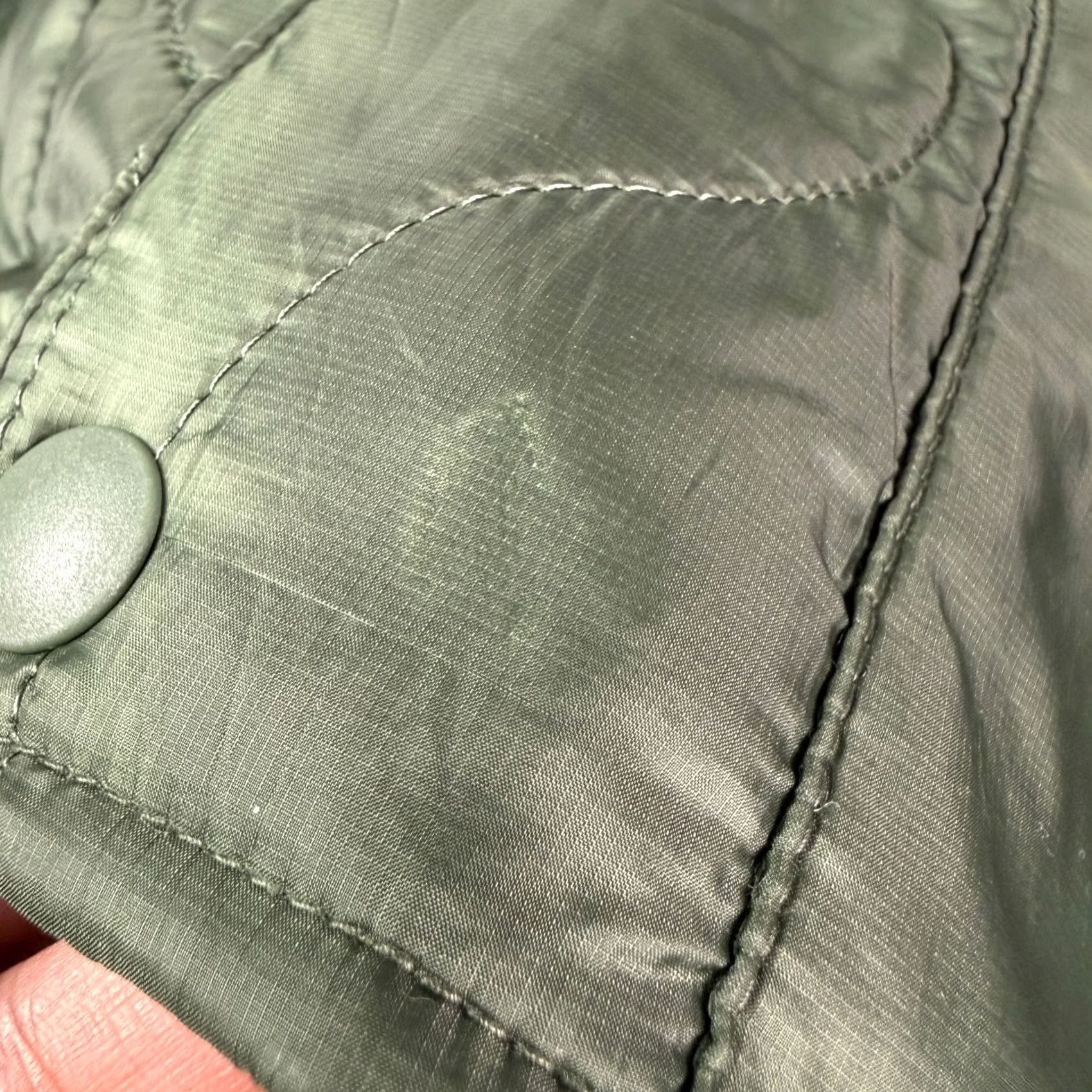 Gap Gap Recycled Lightweight Puffer Jacket Men M Jungle Green Quilted Button Snap Military Bomber Size US M / EU 48-50 / 2 - 5 Thumbnail