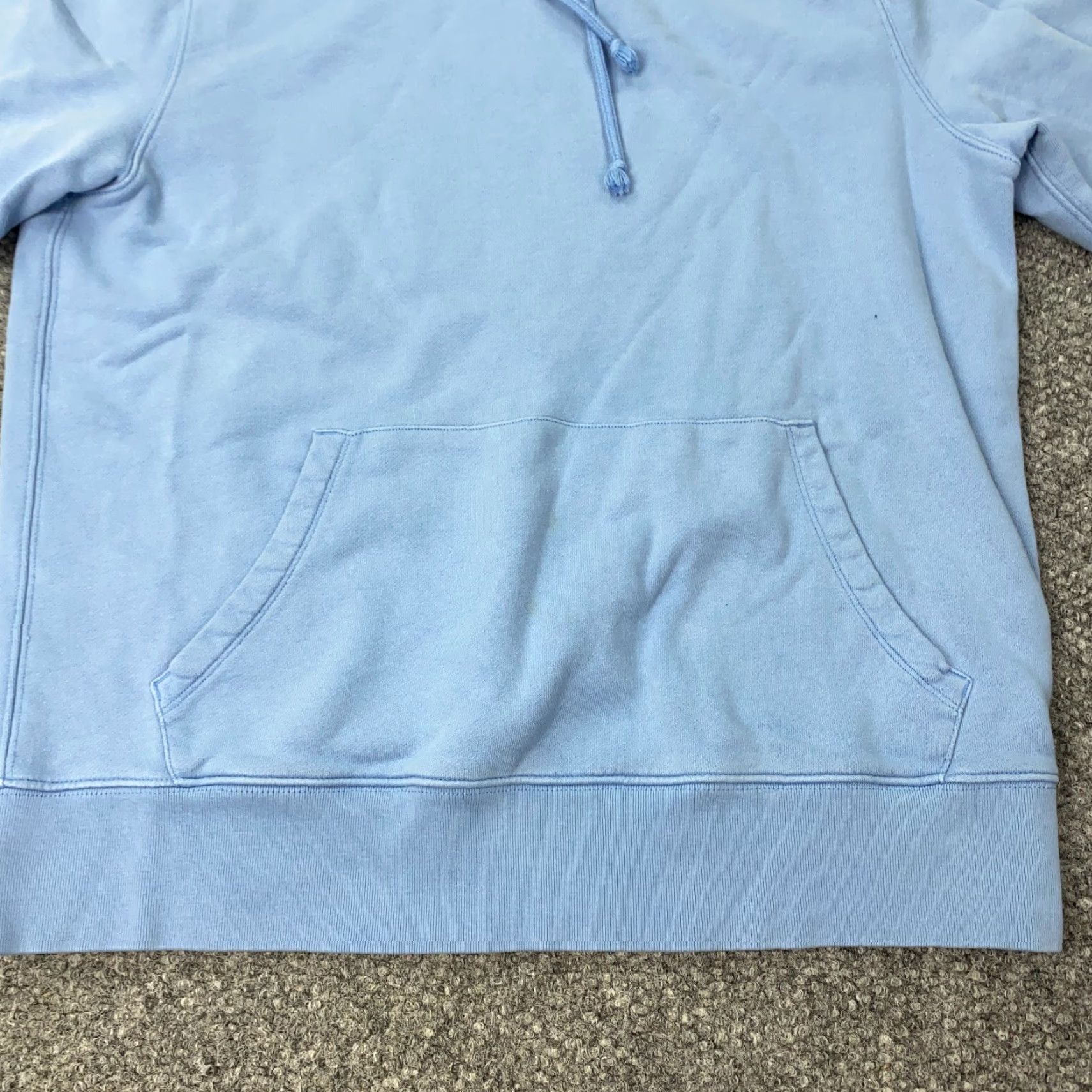 J.Crew VINTAGE J.CREW Fleece Hoodie Shirt Womens Large Blue Sweatshirt Pullover Hooded Casual Outerwear, 90s-inspired Womens Hoodie Size L / US 10 / IT 46 - 3 Thumbnail