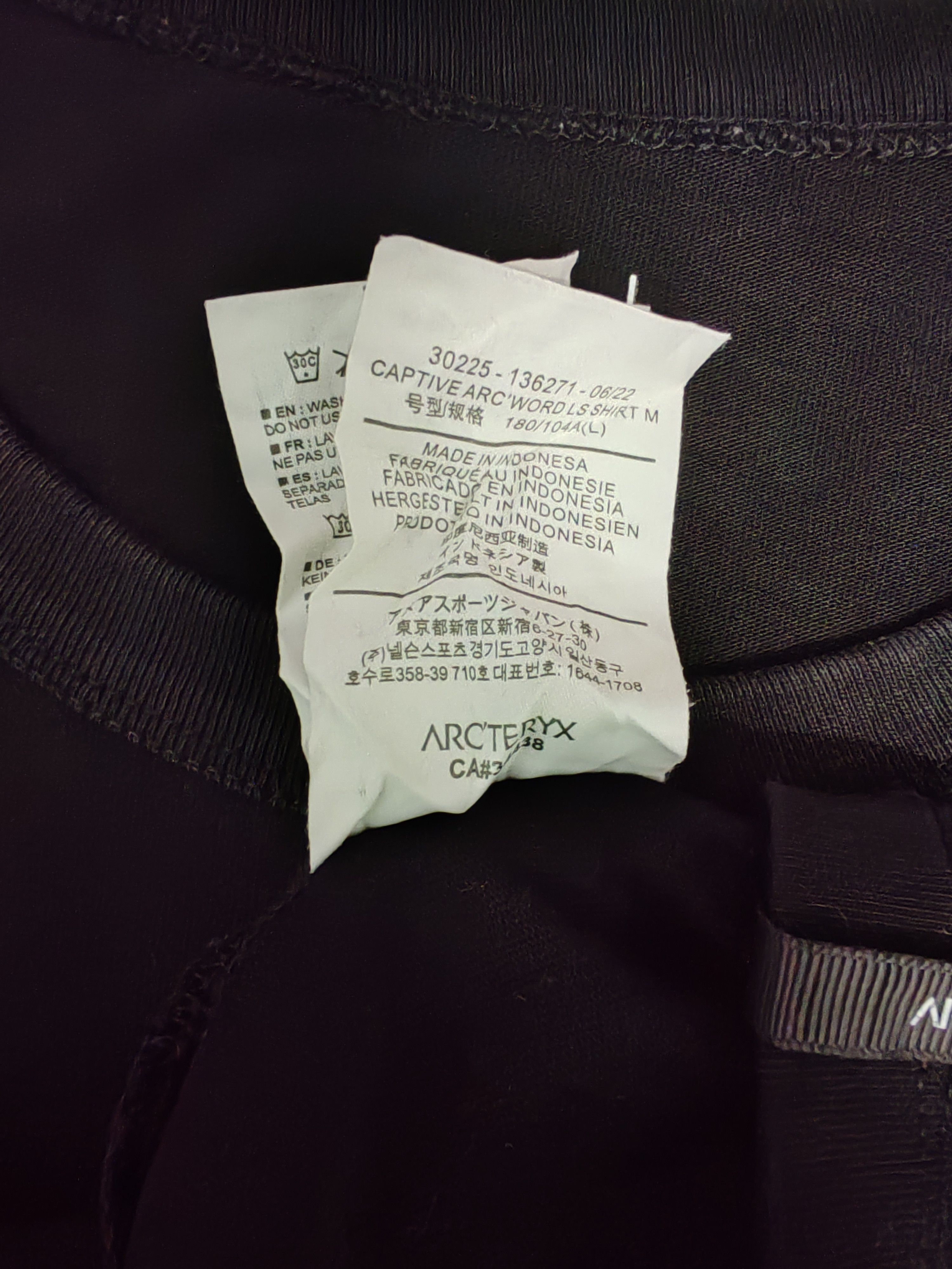 Arc'teryx Arc'terxy Big Logo Spell Out Long Sleeve Tee Streetwear Size US L / EU 52-54 / 3 - 3 Thumbnail