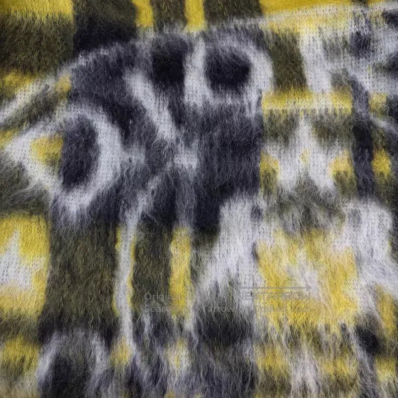 Dior Dior Yellow plaid horsehair sweater Size XXS / US 00 / IT 34 - 8 Thumbnail