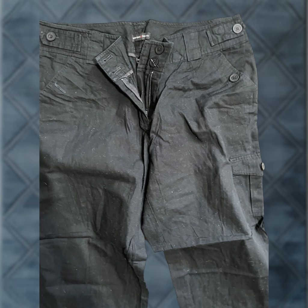 Vintage New York & Company Pants Cargo Pants Womens 12 Black Cotton Size 34" / US 12 / IT 48 - 1 Thumbnail