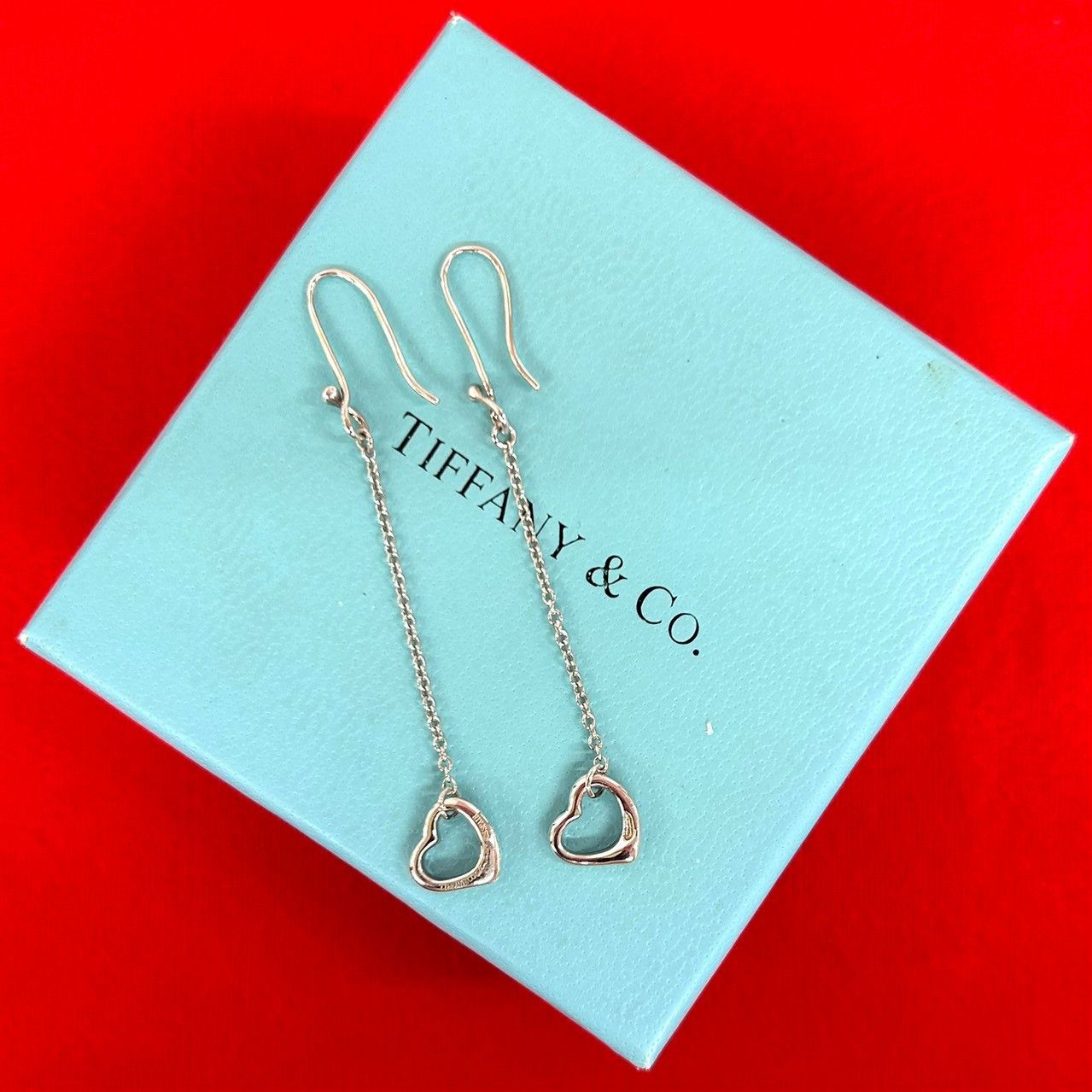 Tiffany & Co. Tiffany & Co. Tiffany&Co. Open Heart Silver Earrings Precious Metal Earrings DUTY FREE for USA Size ONE SIZE - 1 Thumbnail