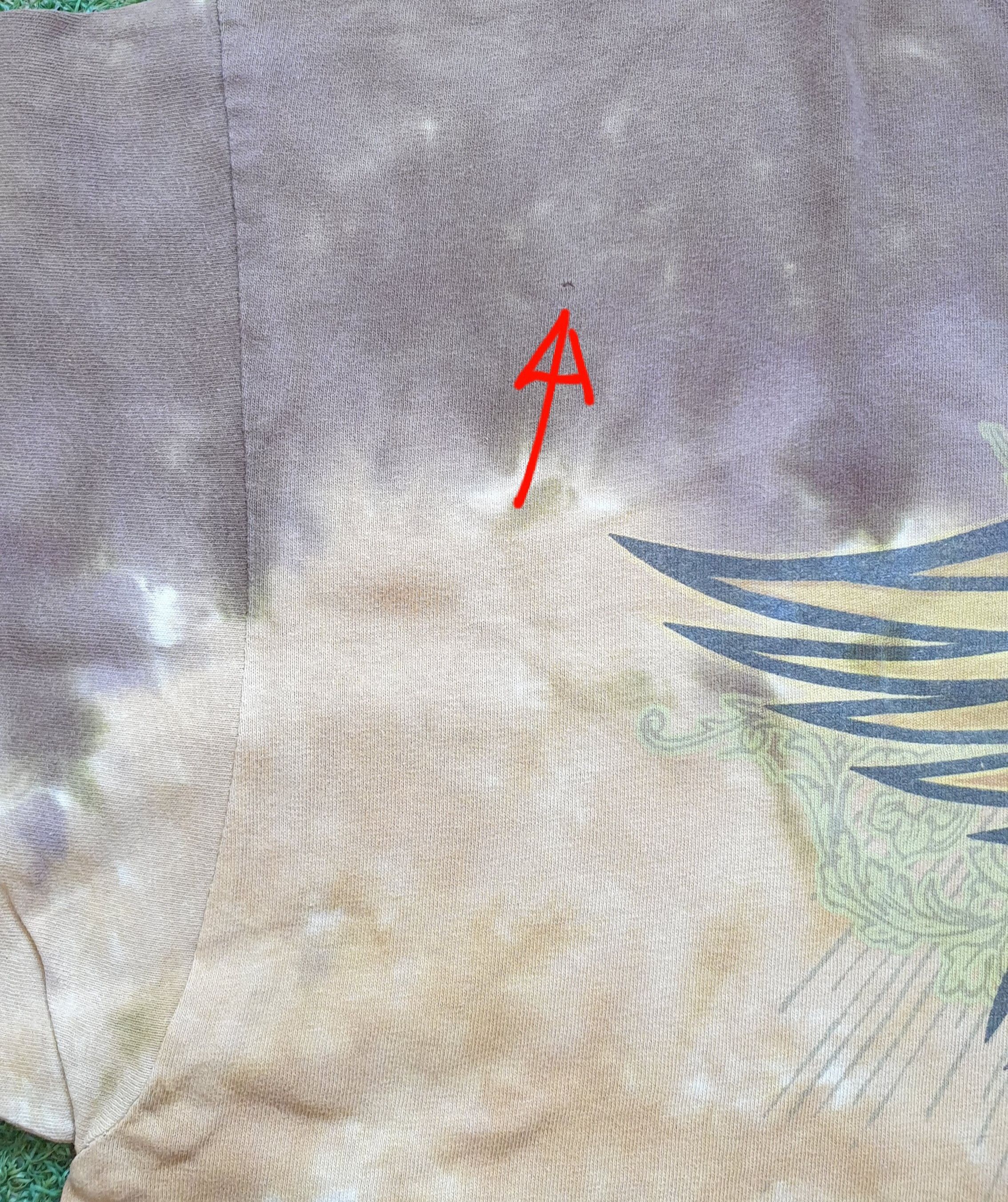 Aerosmith × Liquid Blue Aerosmith 90's - Brown Tie Dye T-Shirt Size US XXL / EU 58 / 5 - 7 Thumbnail