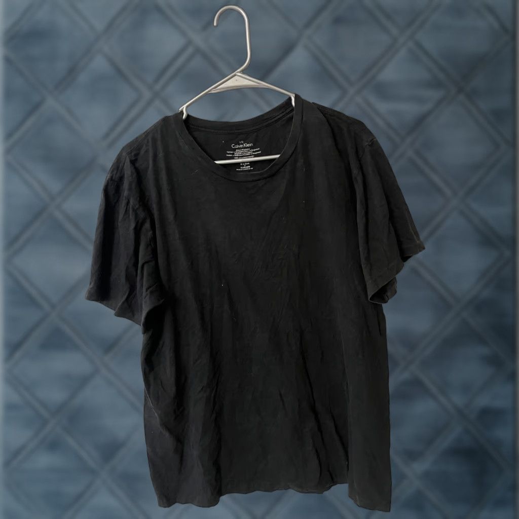 Calvin Klein Calvin Klein T-Shirt Men L Short Sleeve Crew Neck Black Solid Logo Size US L / EU 52-54 / 3 - 1 Thumbnail