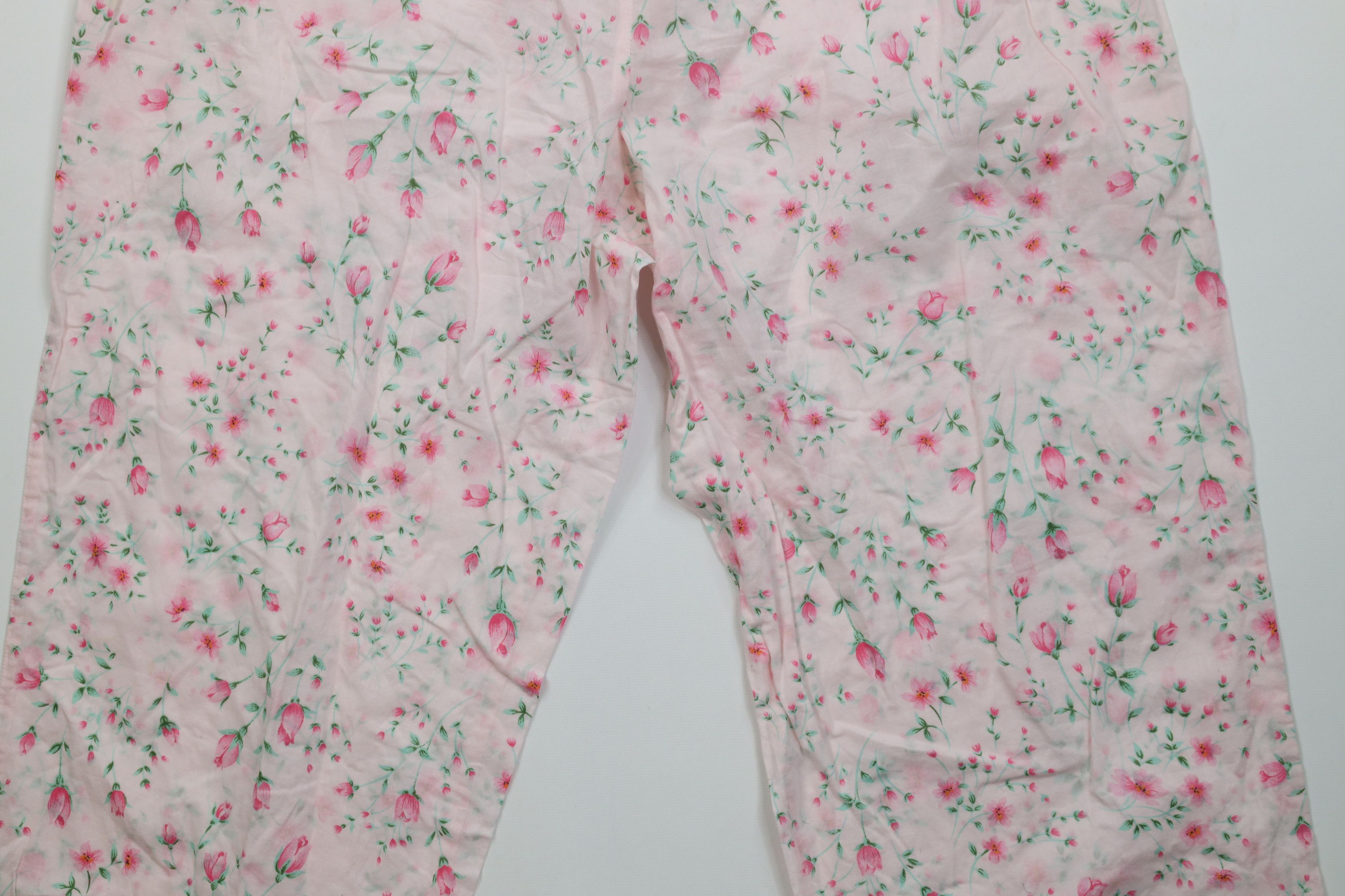 Victoria's Secret Vintage Y2K Victorias Secret Floral Sleep Capris Pants Size 32" / US 10 / IT 46 - 12 Thumbnail