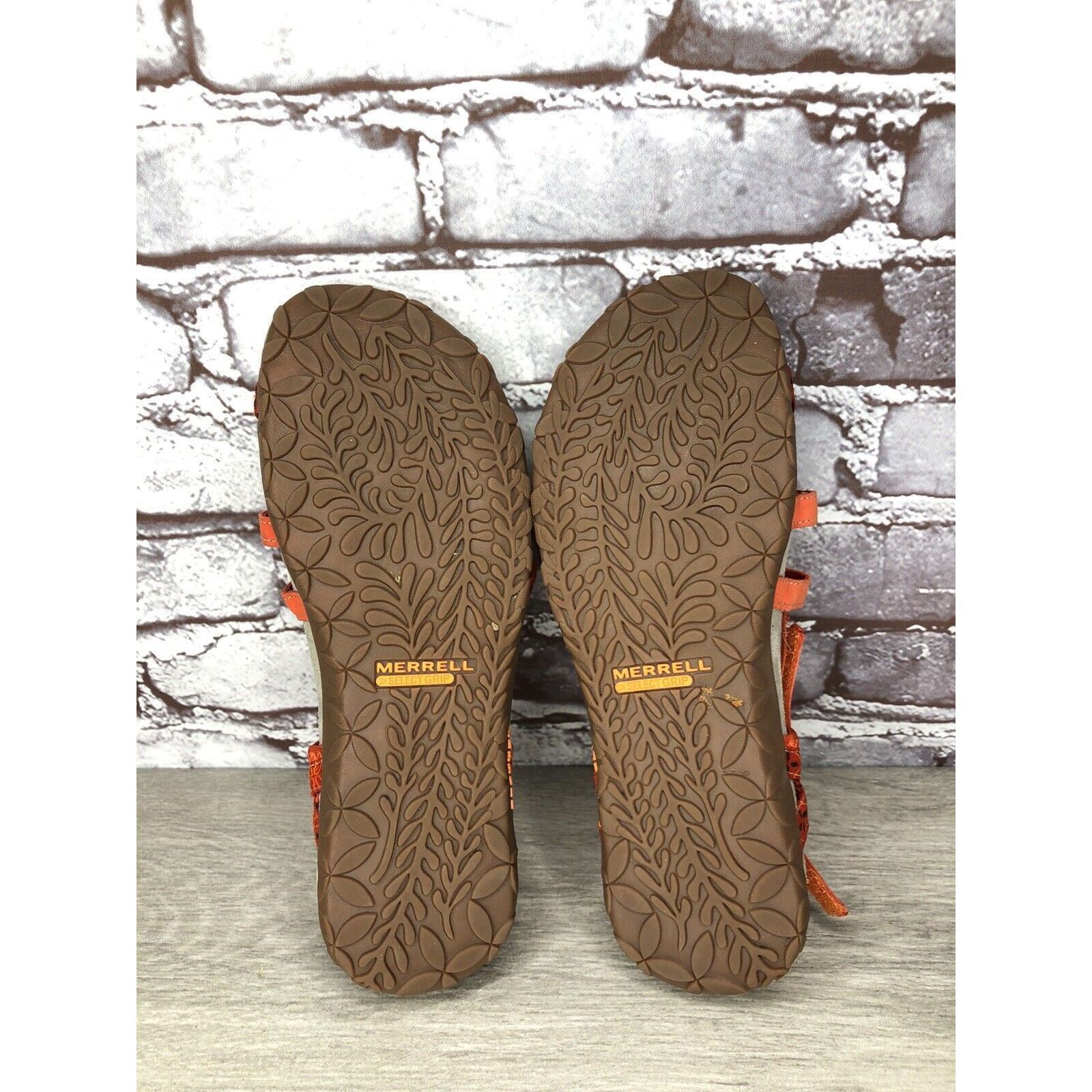 Merrell Merrell Terran Lattice Orange Strappy Hook & Loop Sandals Wo Size US 10 / IT 40 - 6 Thumbnail