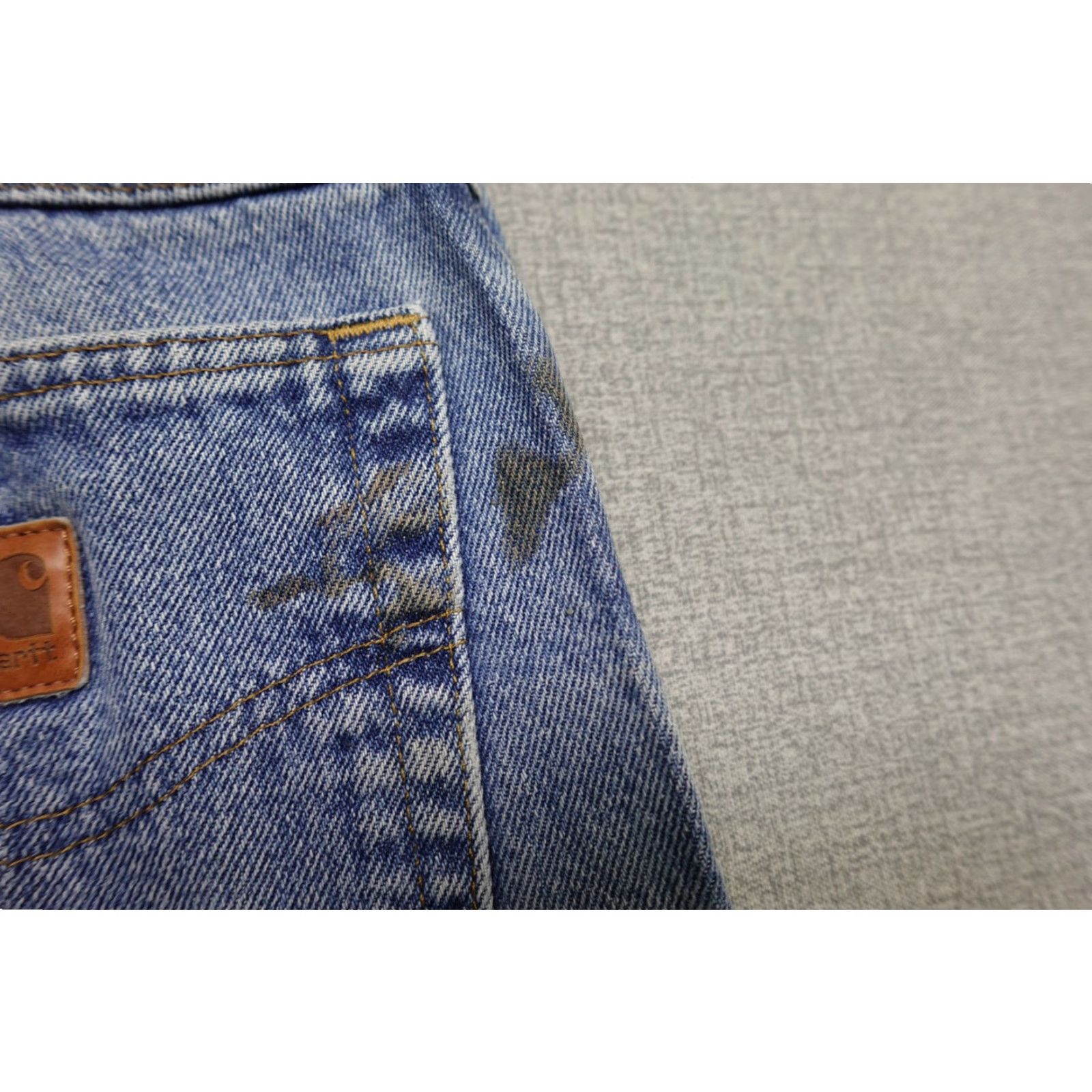 Carhartt Vintage Carhartt Jeans Mens 40x29 Blue Denim Workwear Straight Fit Distressed Jeans Mens Blue Denim Carhartt B17 40 29 Size US 40 / EU 56 - 3 Thumbnail
