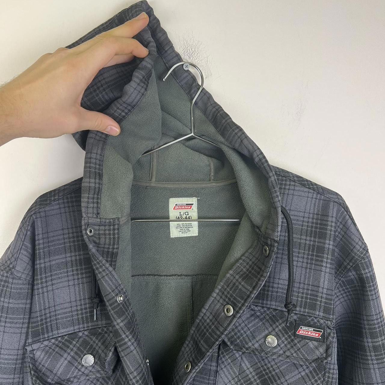 Dickies Dickies Plaid Hooded Shirt Jacket Size L Size US L / EU 52-54 / 3 - 4 Thumbnail