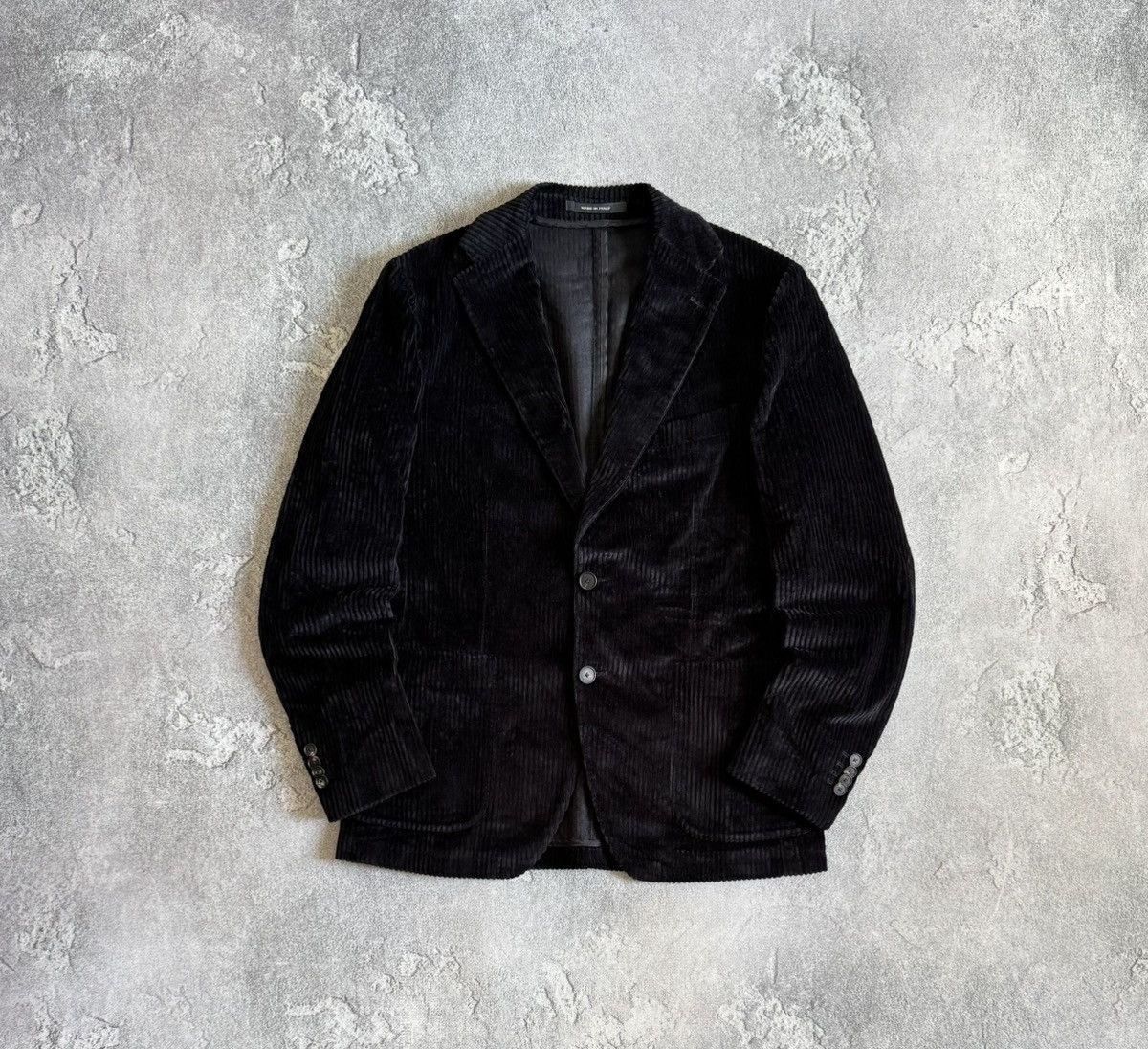 Tagliatore black velour velvet blazer jacket old money
