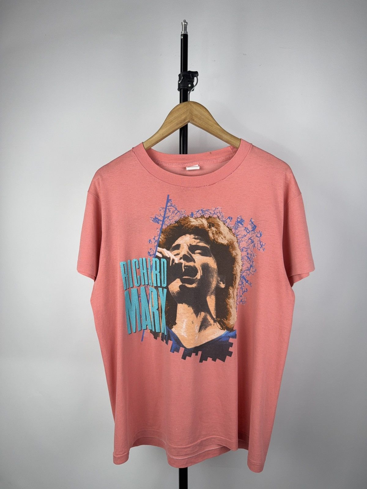 Band Tees Rare 1988 Richard Marx Tour Tee Pink Cracked Print USA Size US L / EU 52-54 / 3 - 1 Thumbnail