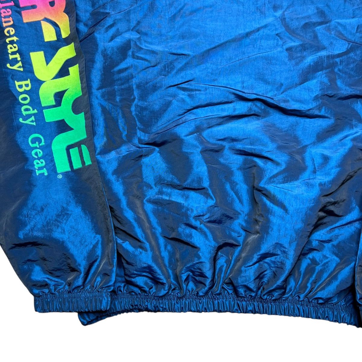 Vintage Vintage 1980s Surf Style Body Gear Navy Windbreaker Jacket Size US XL / EU 56 / 4 - 19 Thumbnail