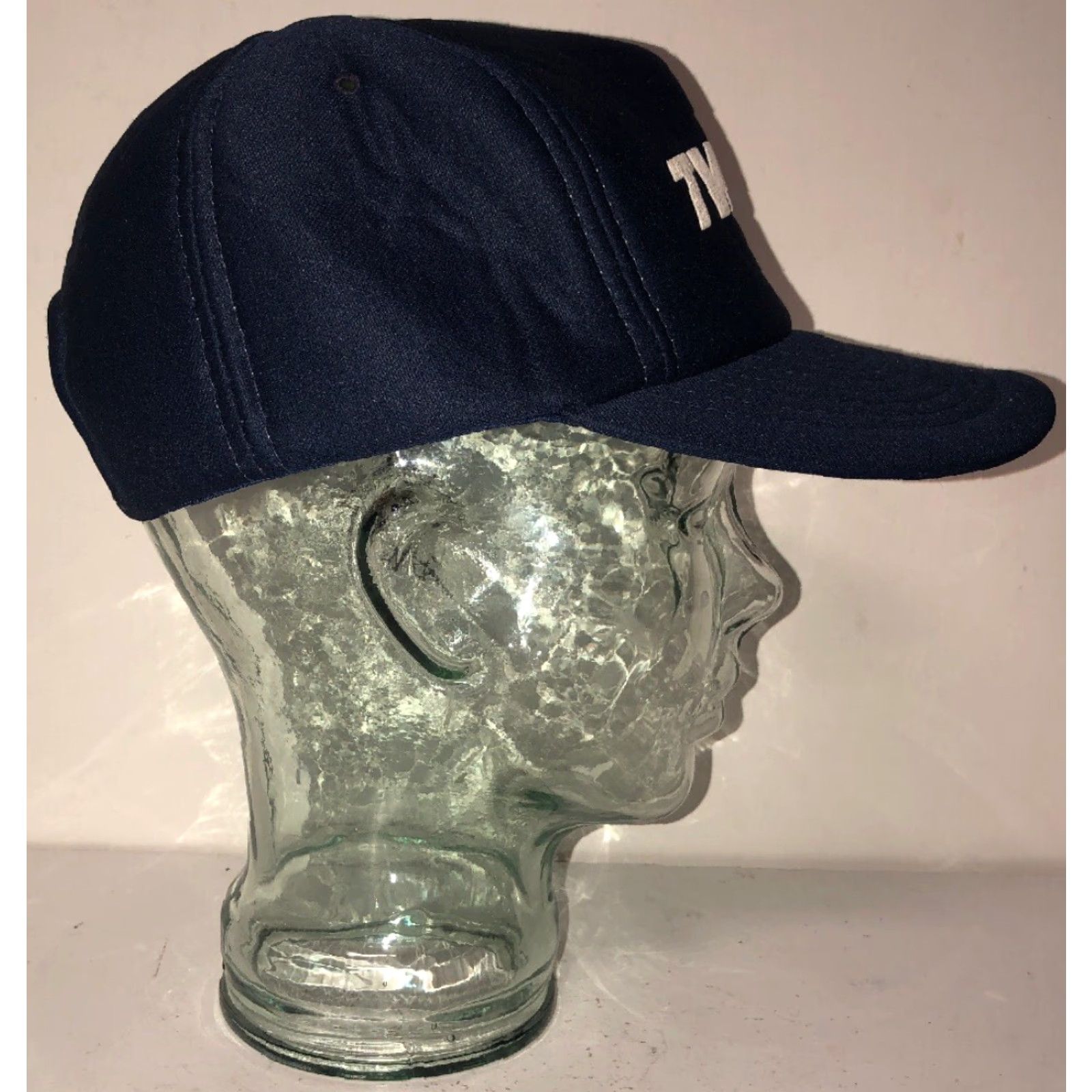 Vintage VINTAGE Sportcap TWA Navy Blue Snapback Hat Mens One Size Fits All Blue Snapback Hat Size ONE SIZE - 3 Thumbnail